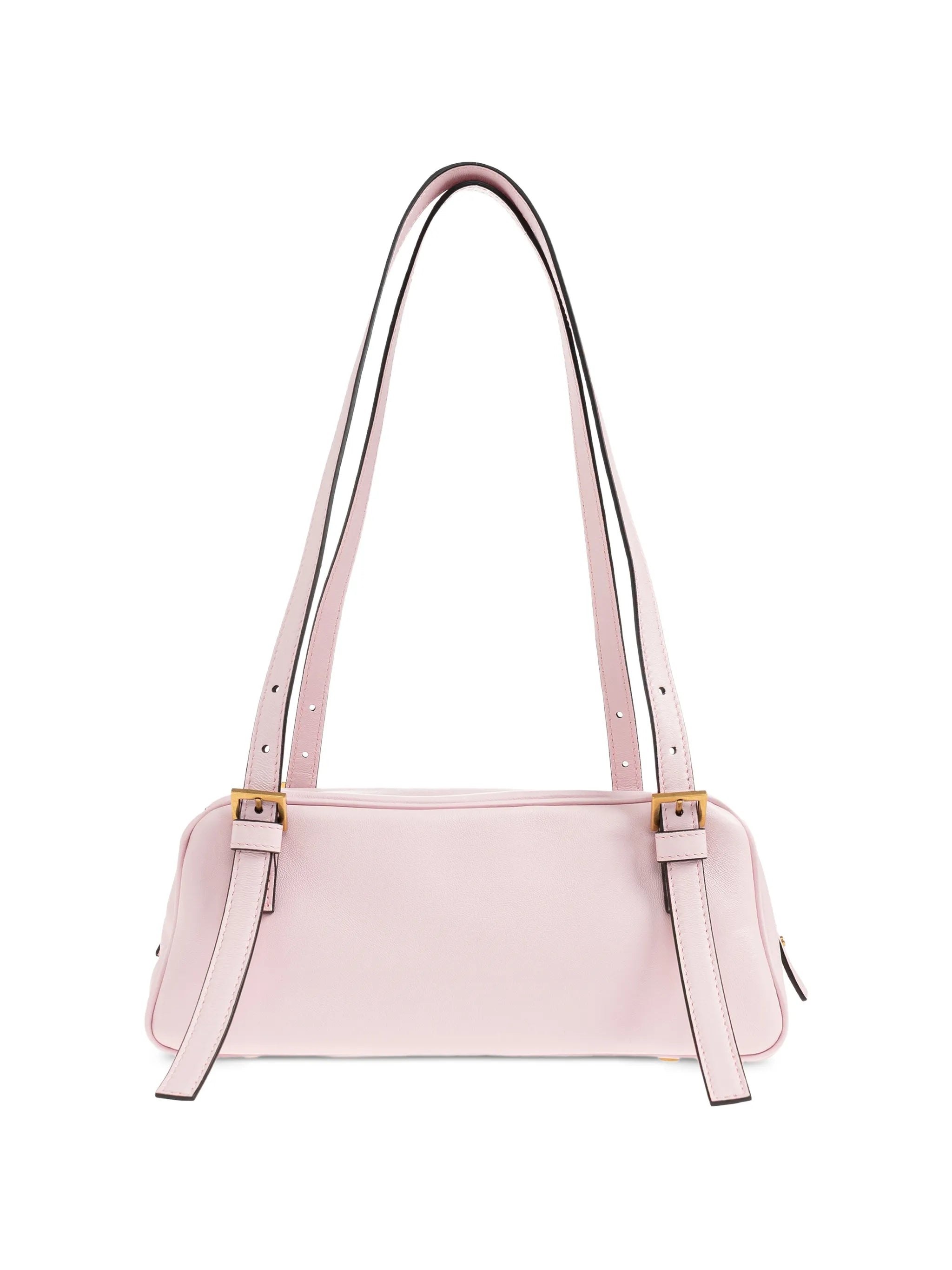 Emblème leather shoulder bag
