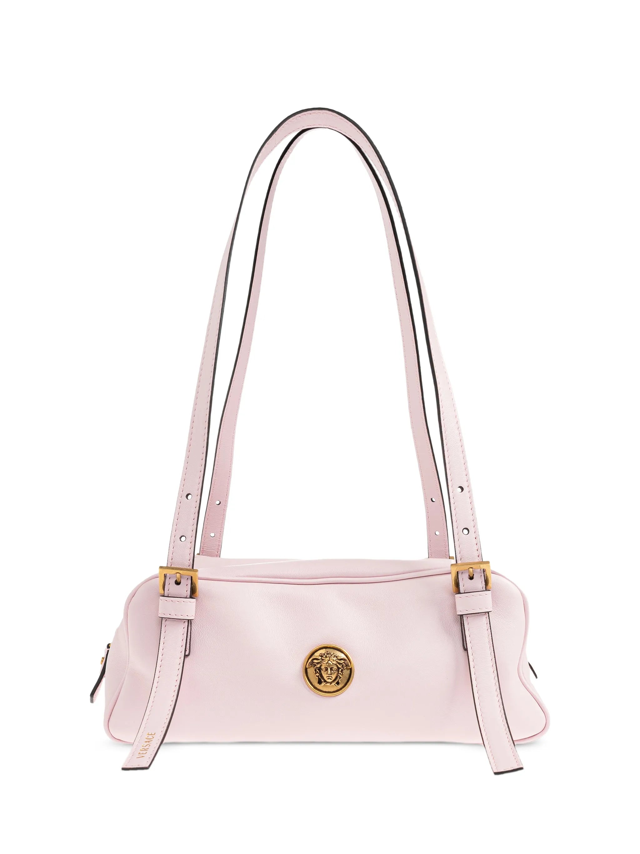 Emblème leather shoulder bag