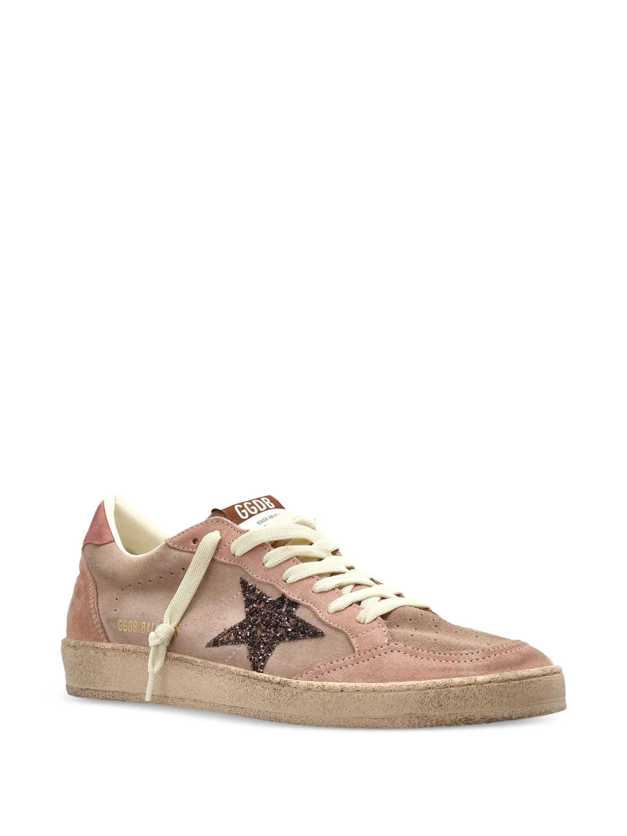Ball Star glitter-patch sneakers