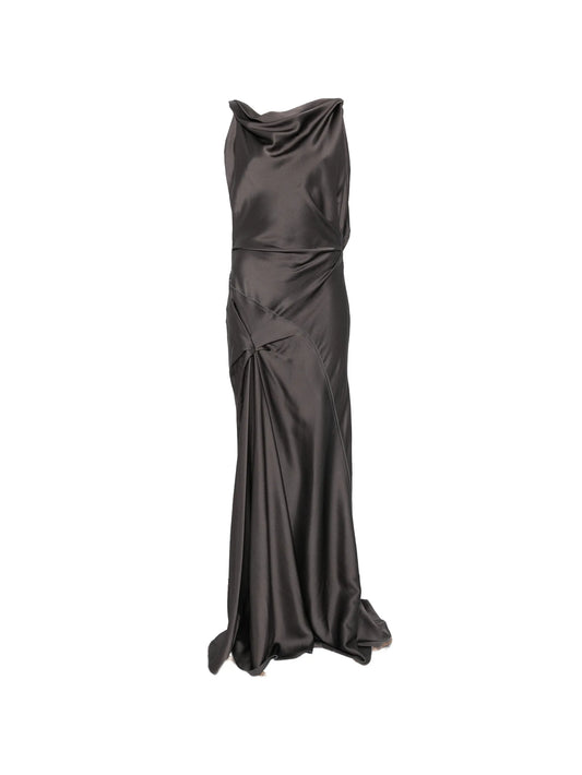 Posy cowl-neck maxi dress