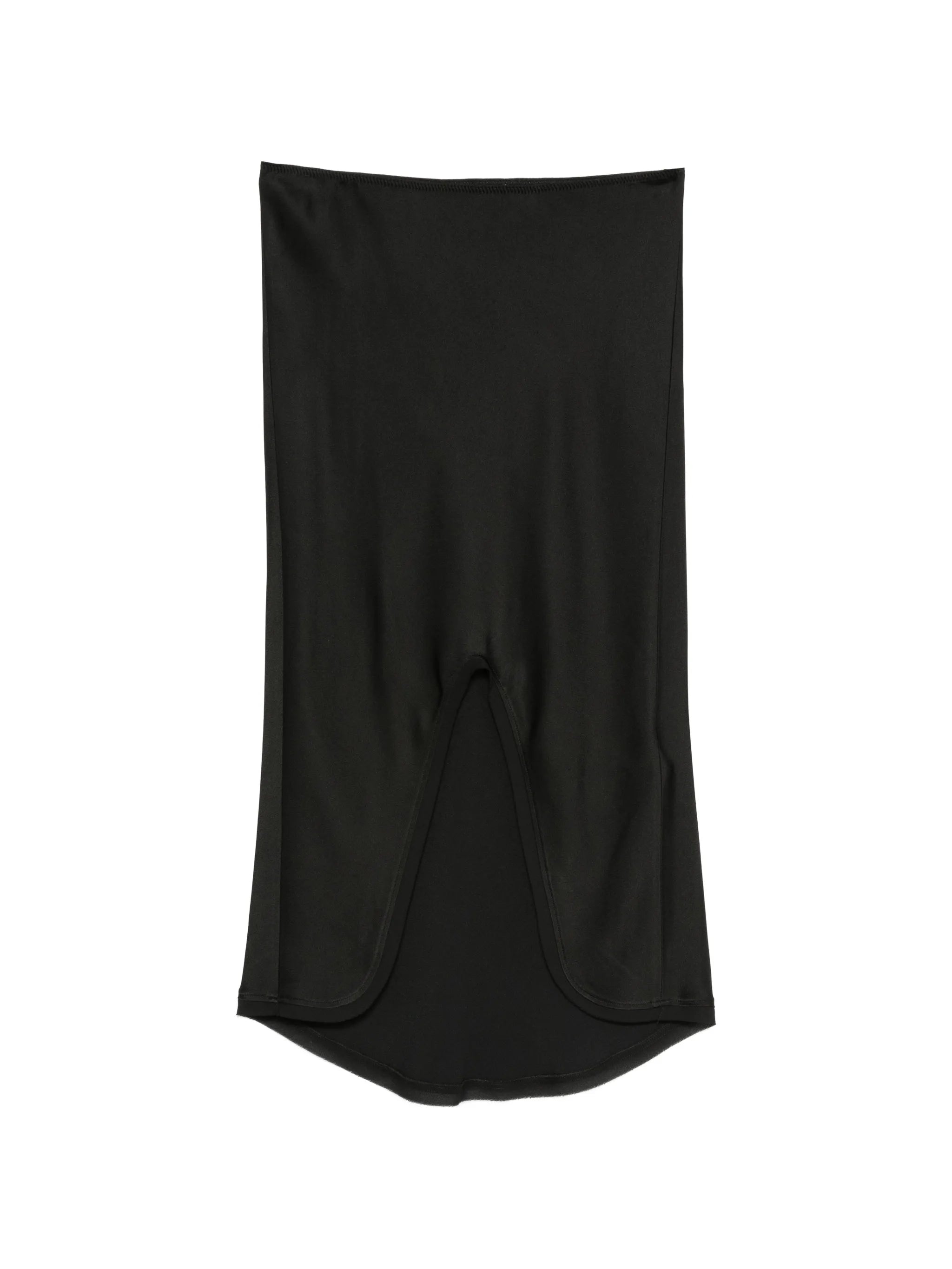 split-detail midi skirt