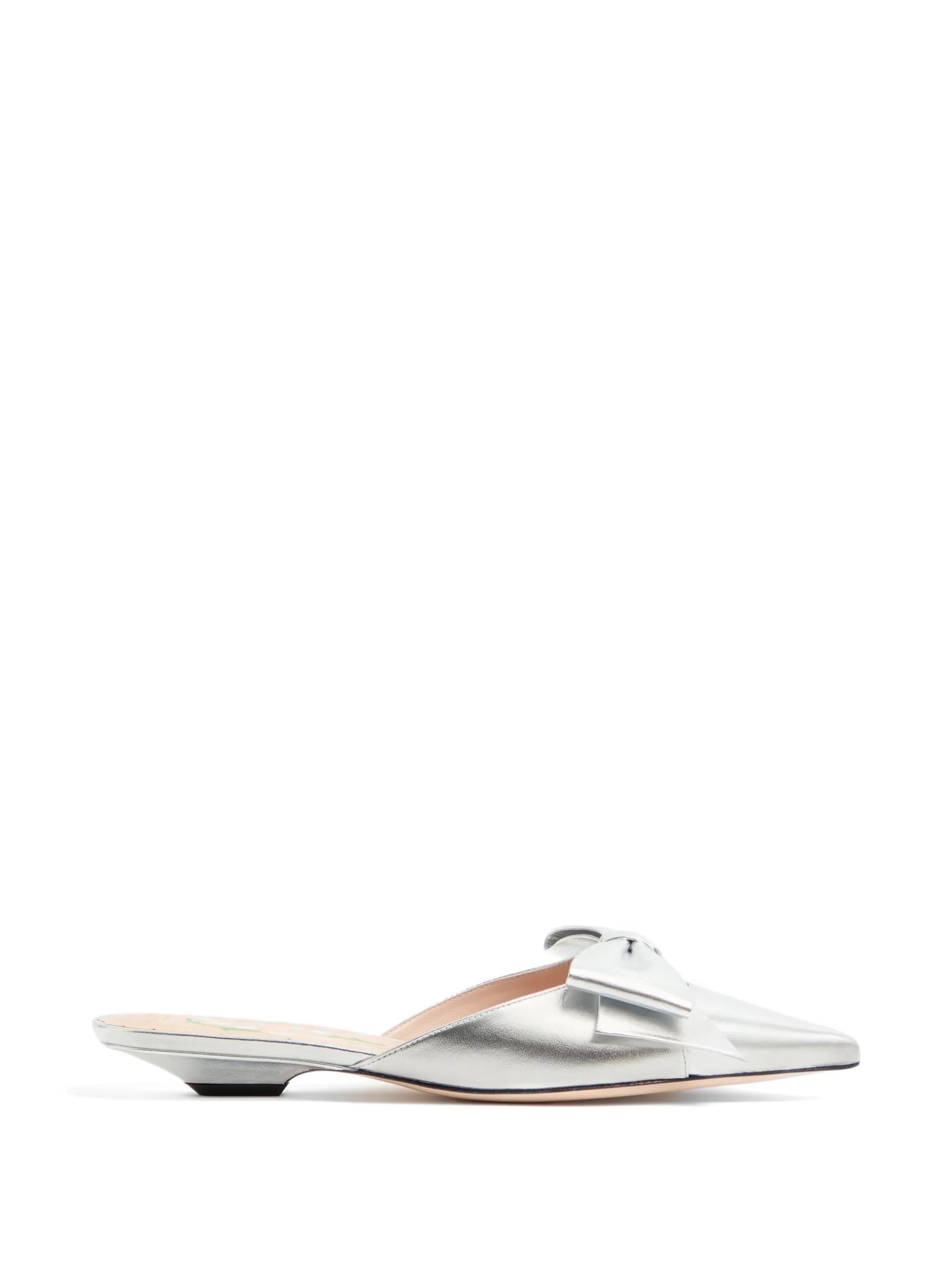 Bowow mules in laminated-nappa 20mm
