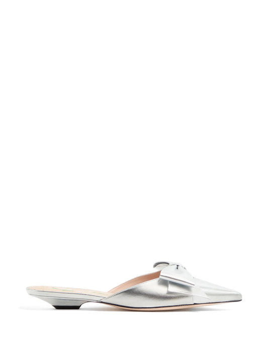 Bowow mules in laminated-nappa 20mm