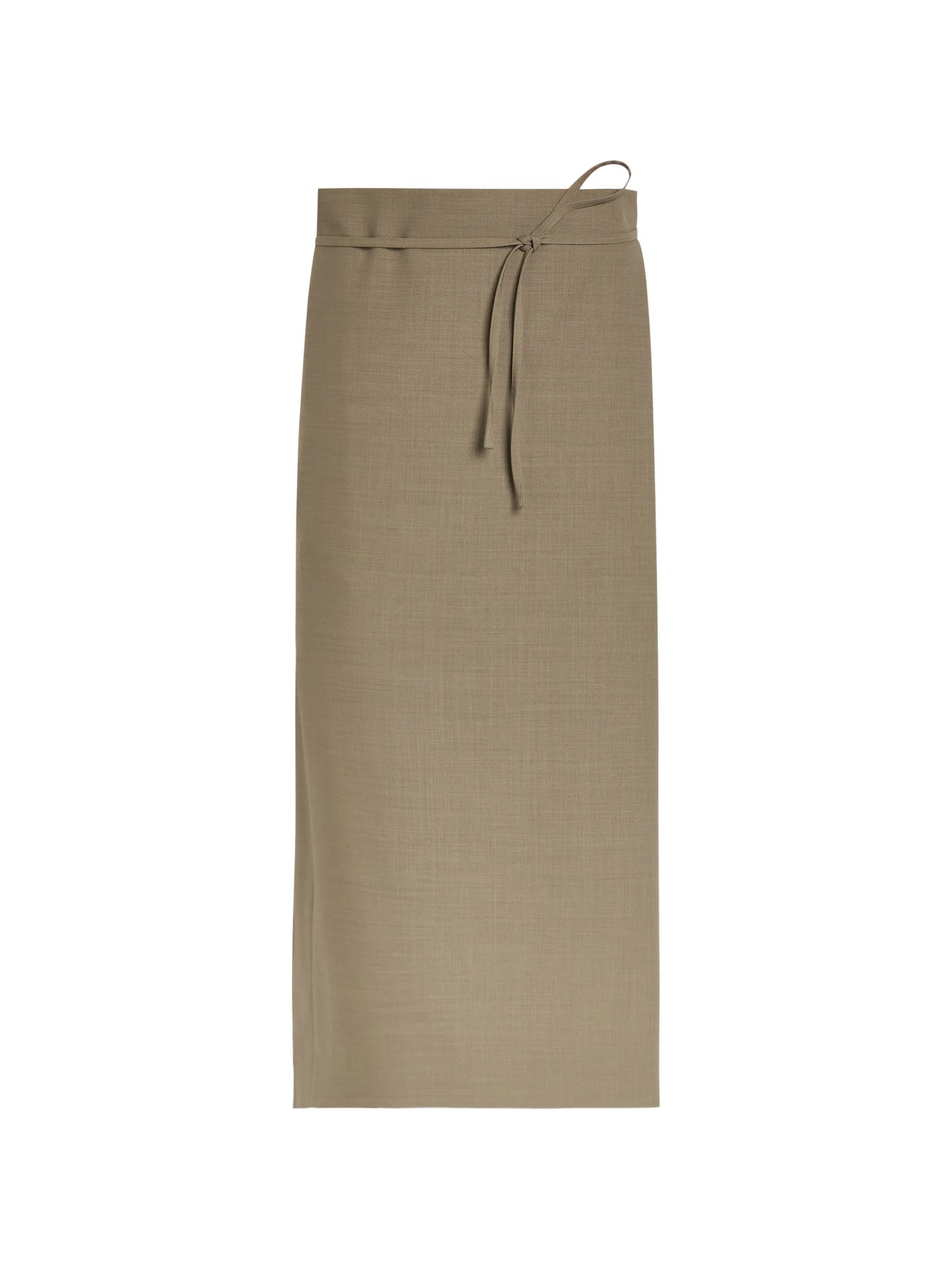tie-fastening midi skirt