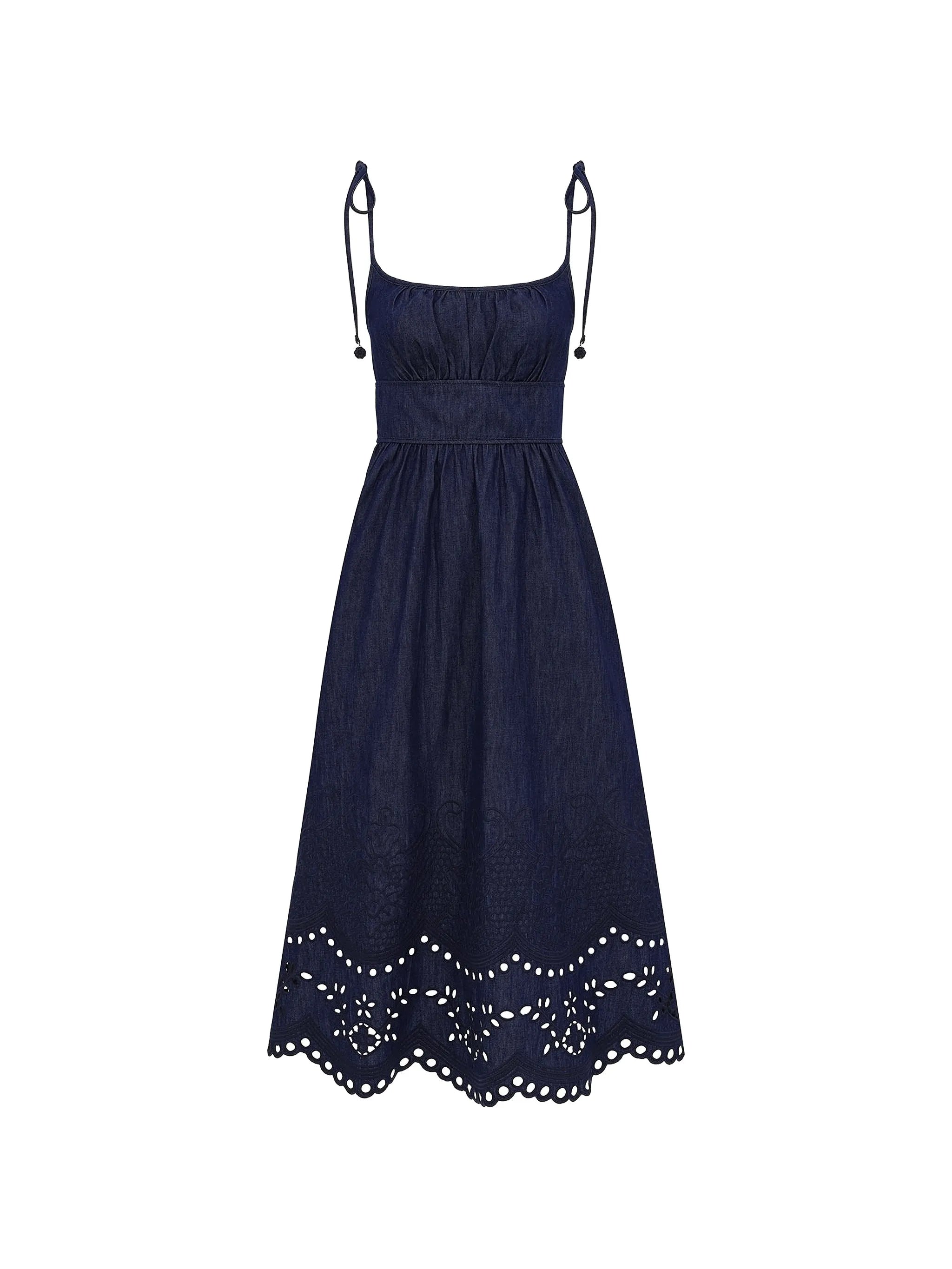 Mahon broderie-anglaise midi dress
