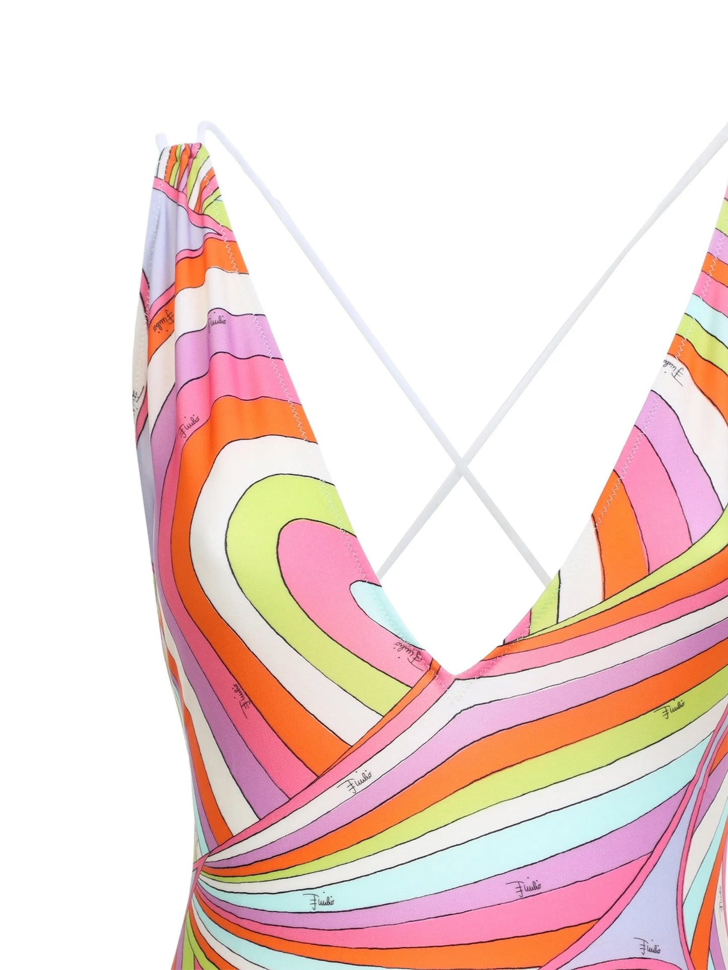 abstract-print swimsuit