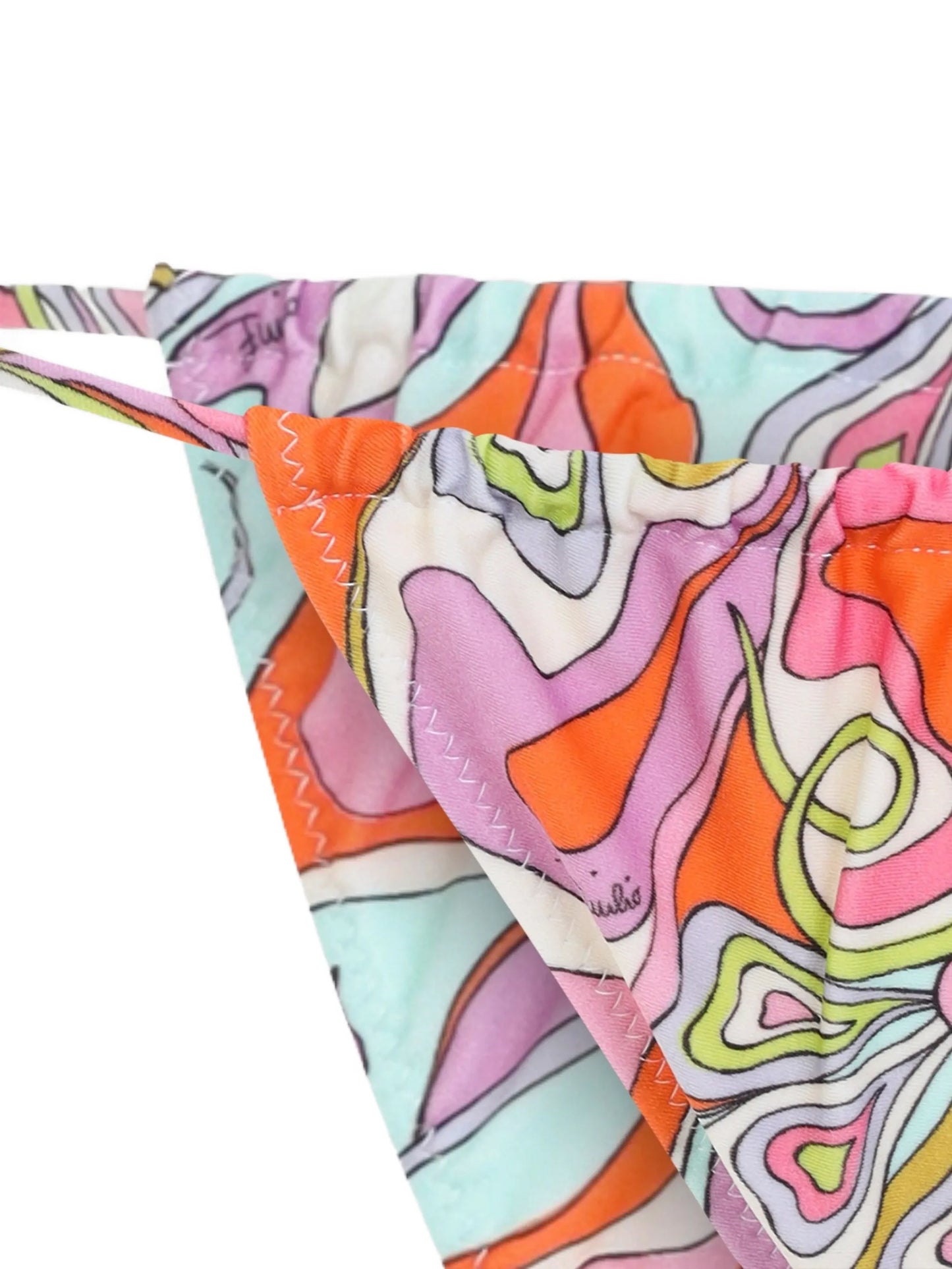 abstract-print side-tie bikini bottoms