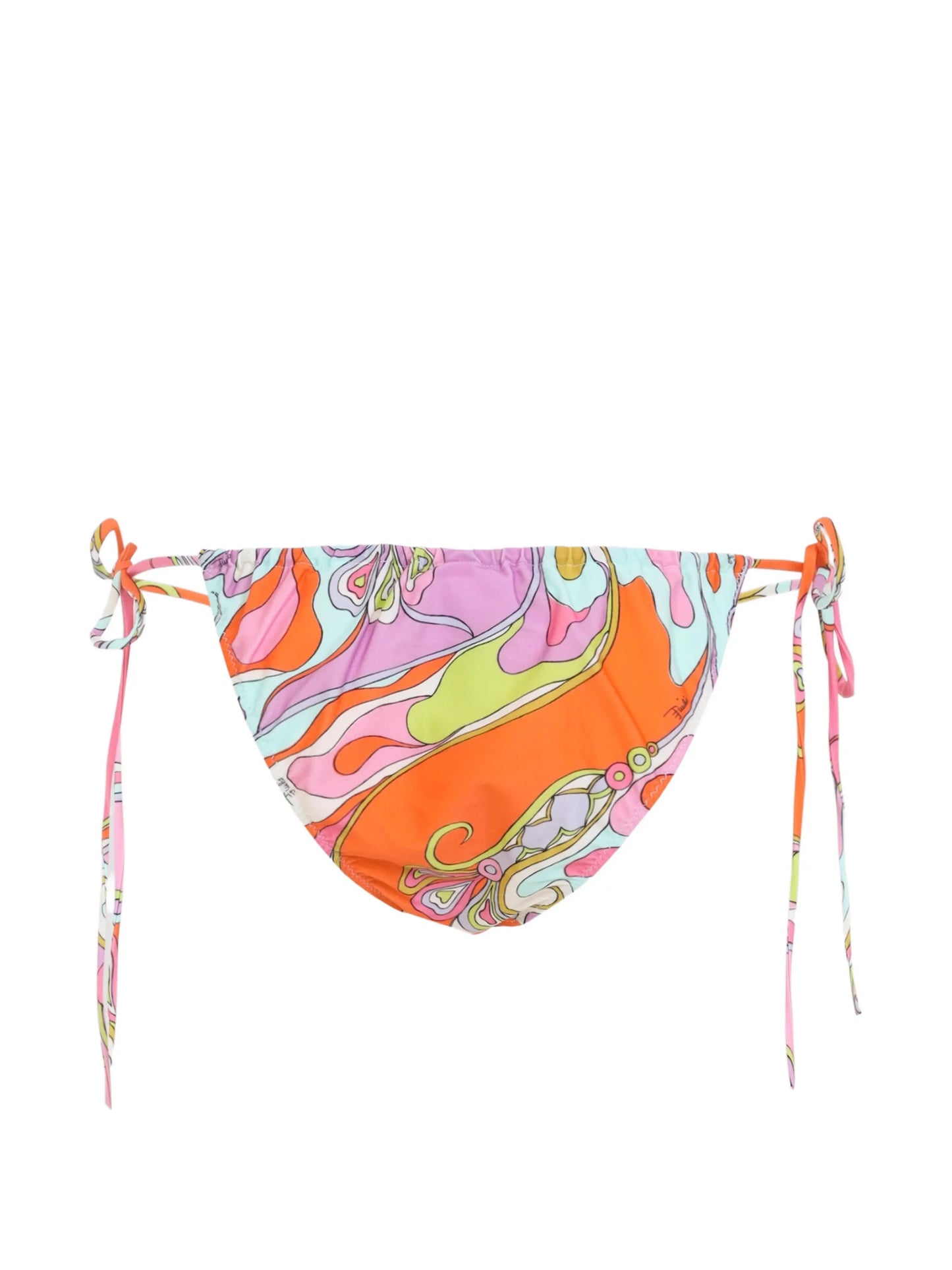 abstract-print side-tie bikini bottoms