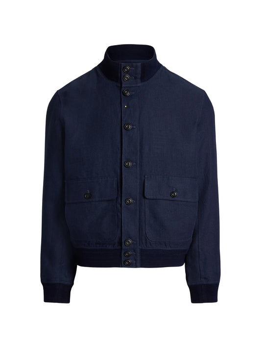 button-up bomber jacket