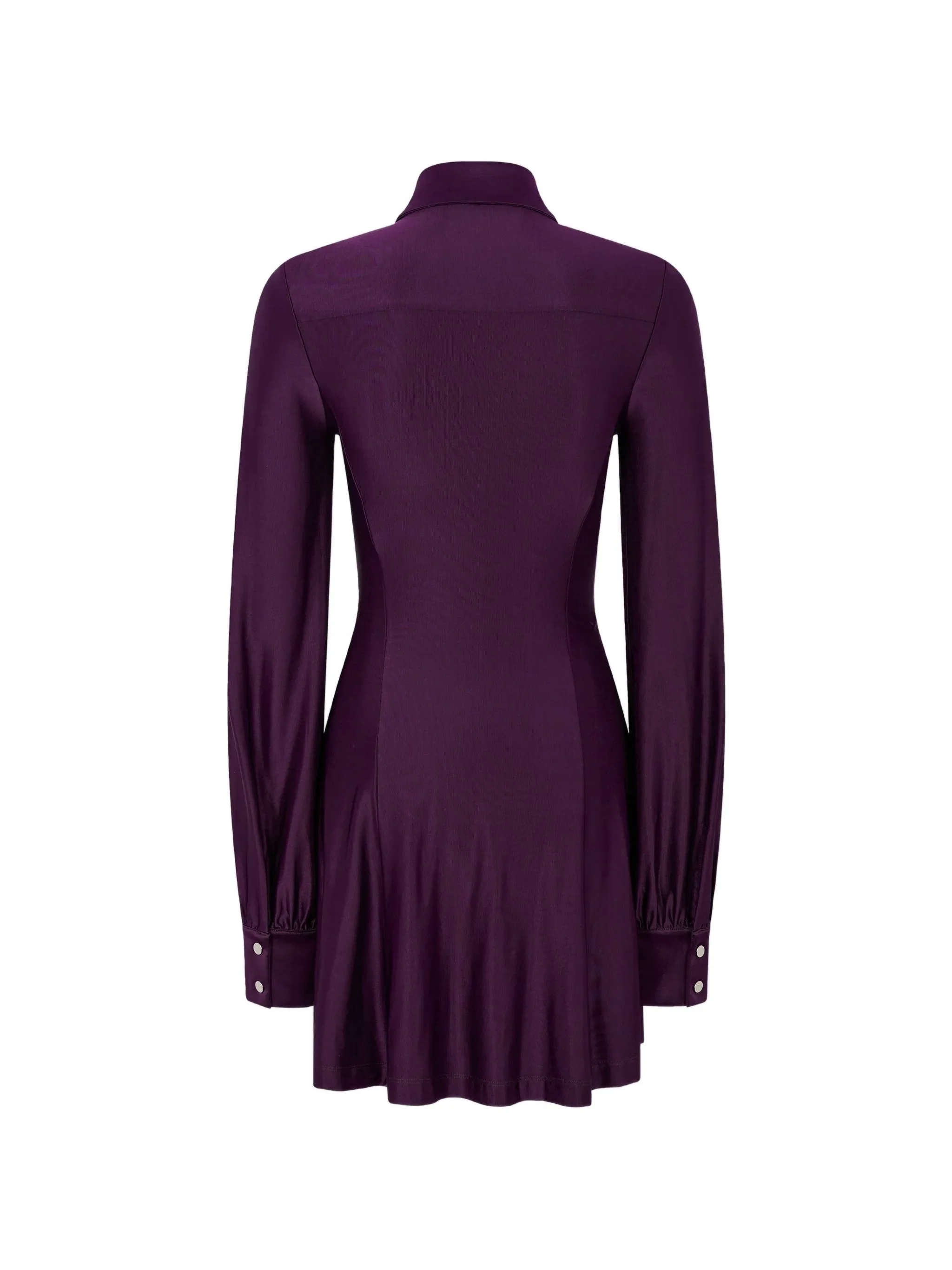 draped mini dress in jersey