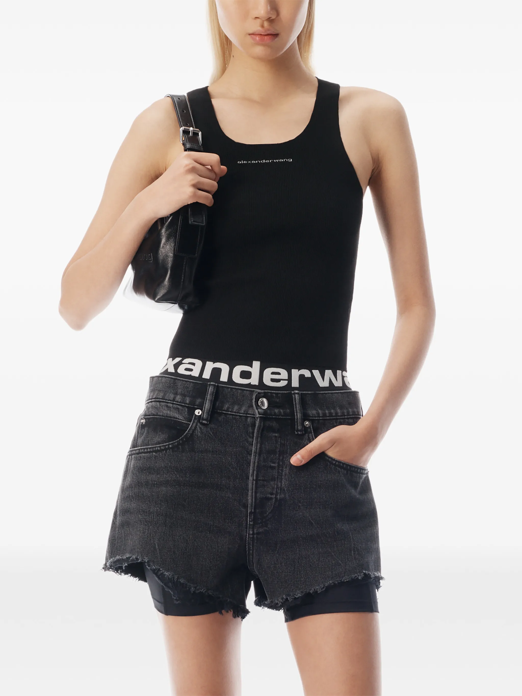 pre-styled relaxed logo bike short