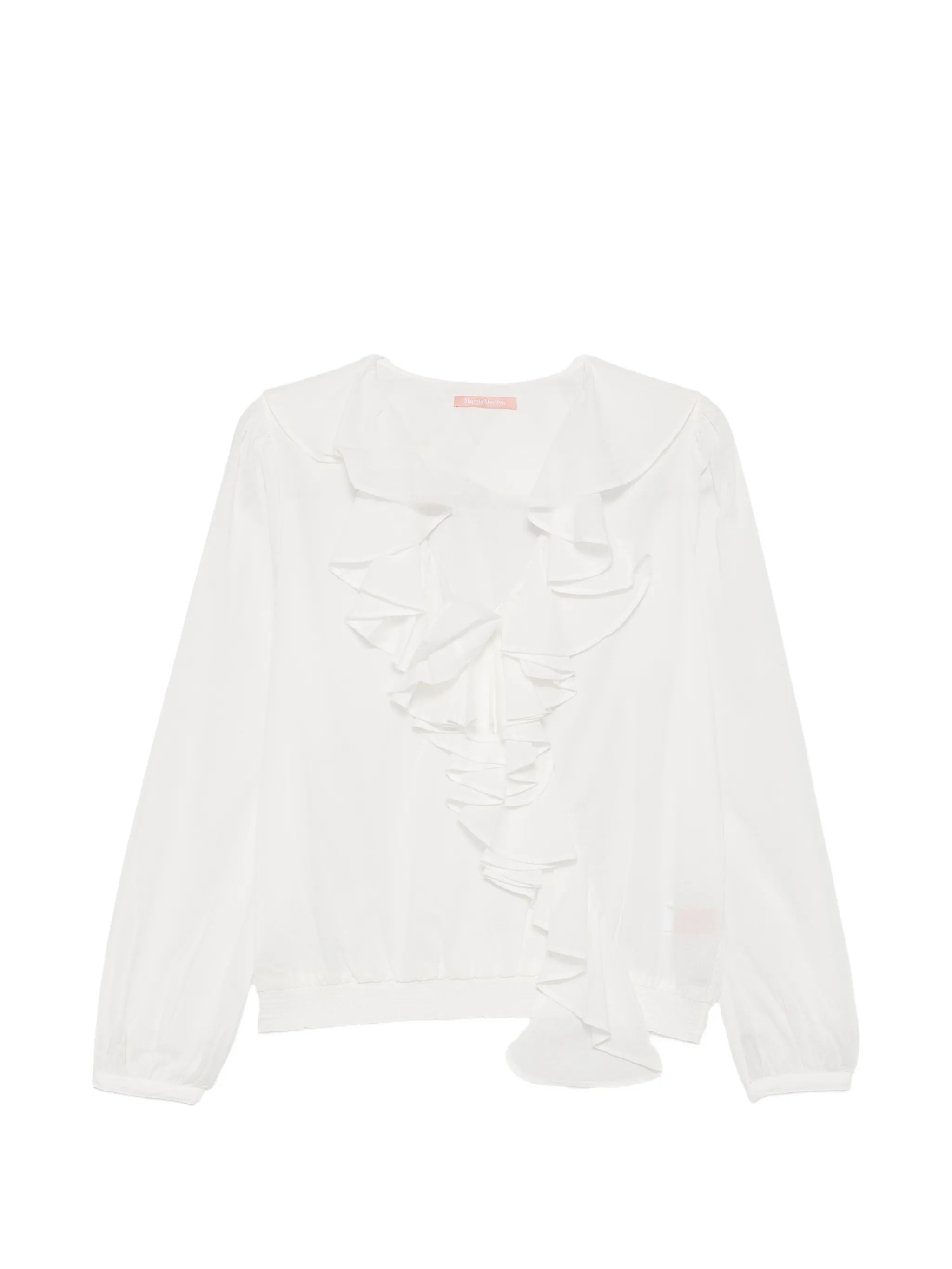 Keep Your Edges Soft ruffled V-neck top