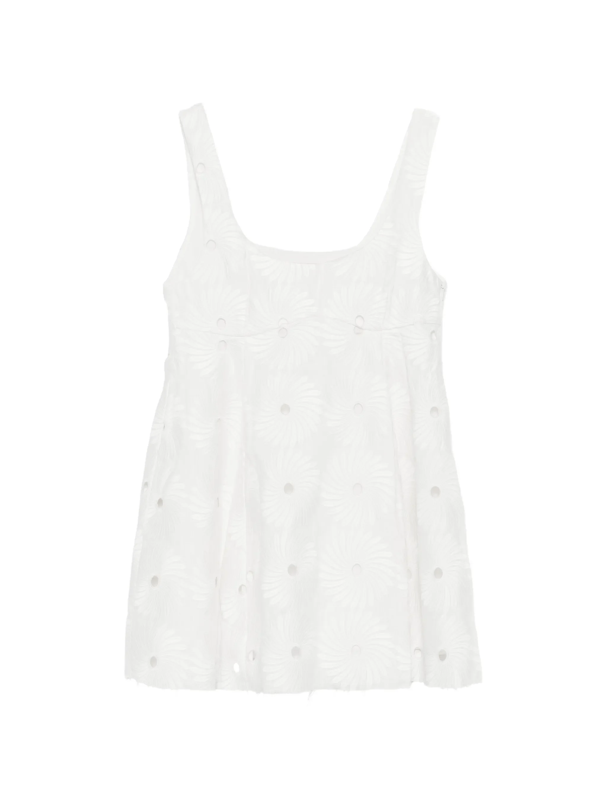 Dress That All Bad Boys Like 2.0 embroidered eyelet-detail mini dress
