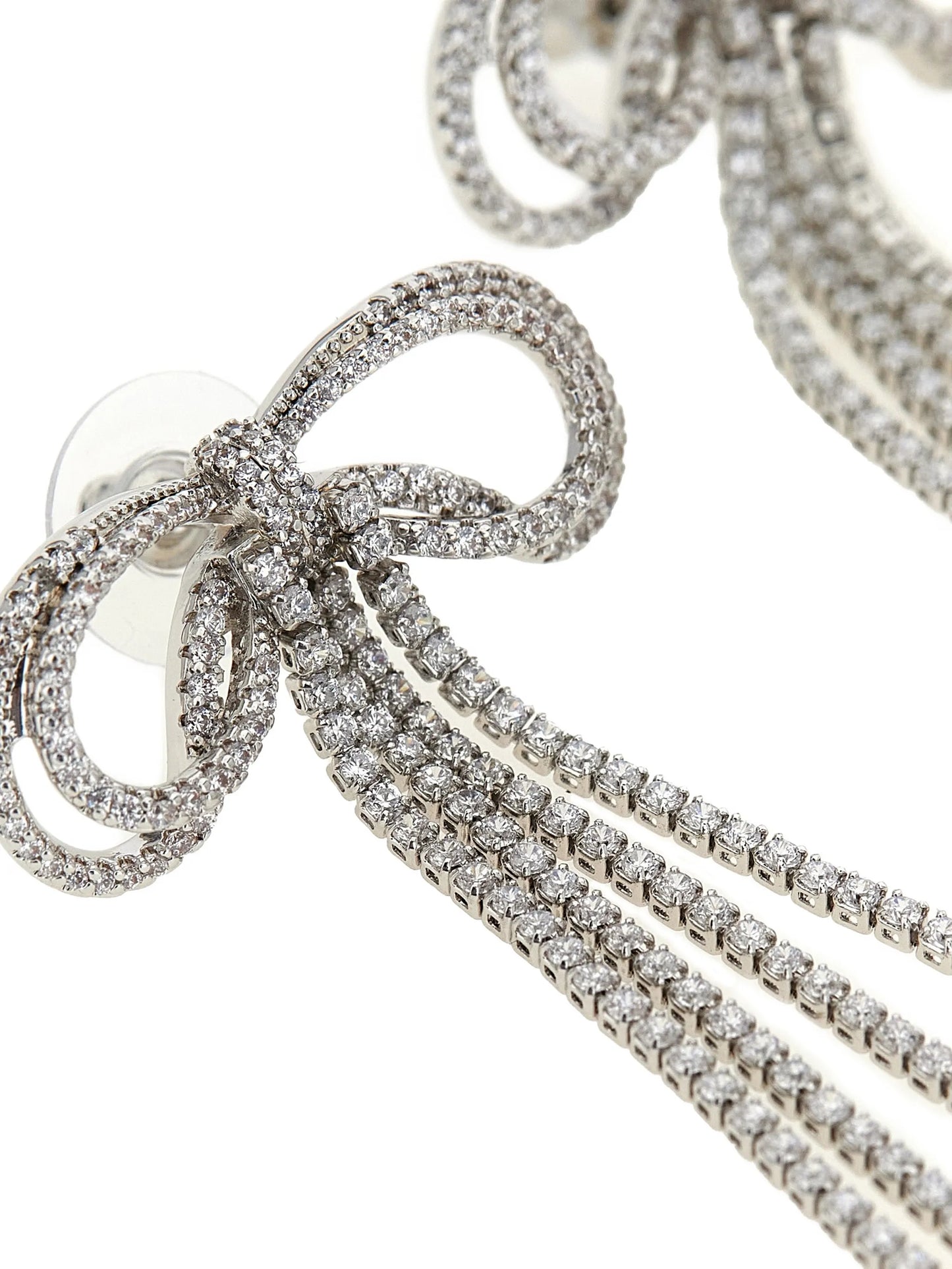 Double Crystal Bow earrings