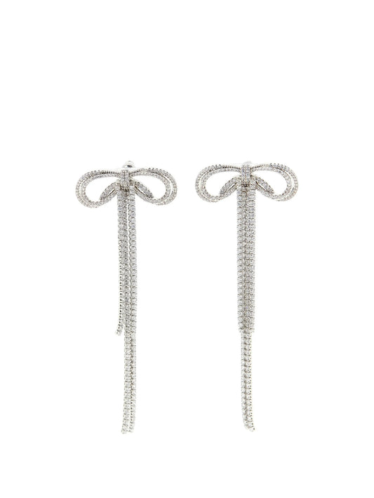 Double Crystal Bow earrings