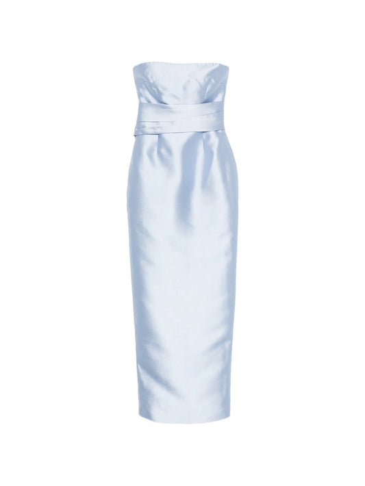strapless maxi dress