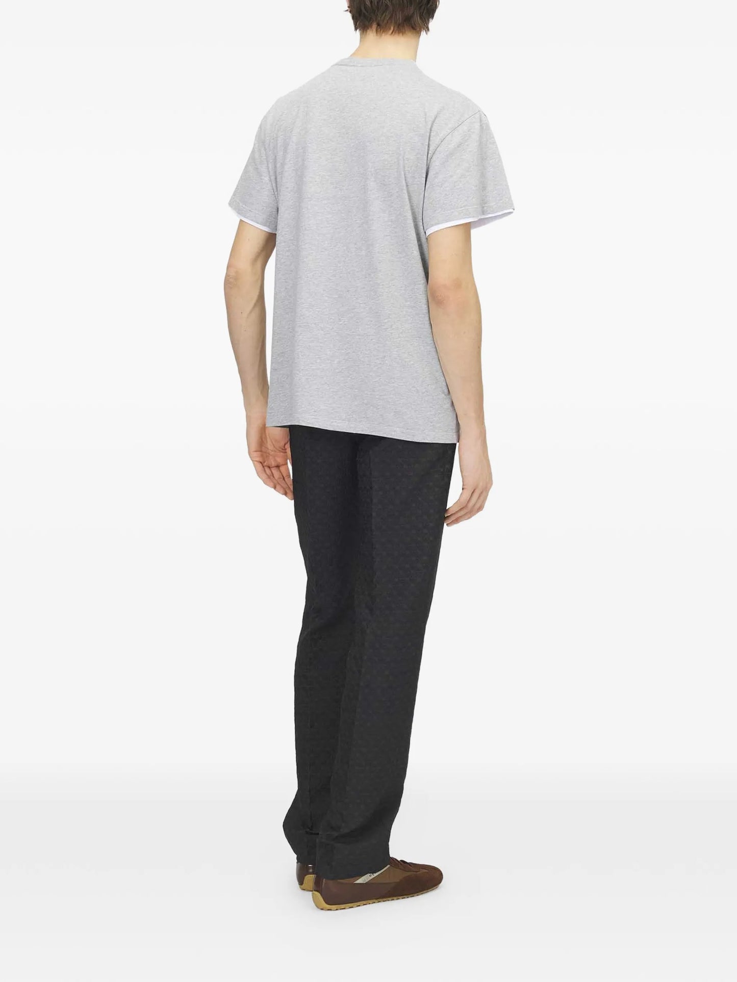 skull-applique T-shirt
