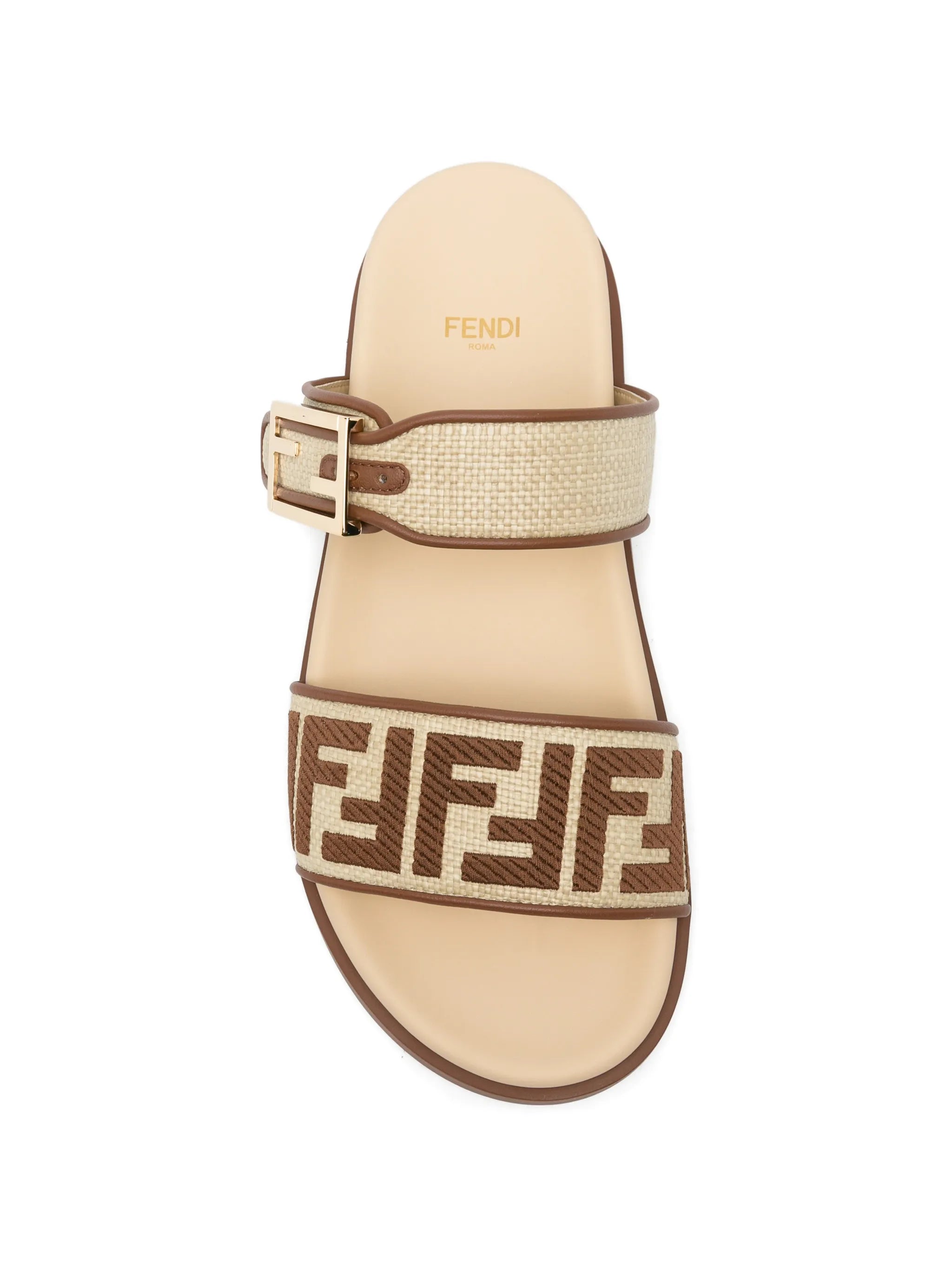 FF logo buckle sandals