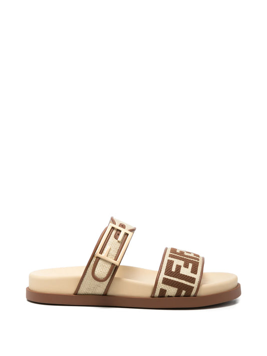FF logo buckle sandals