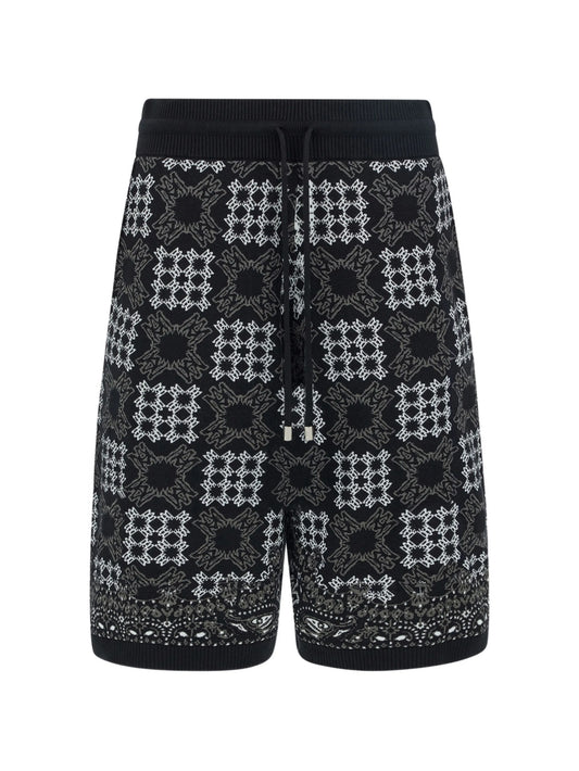 Quad Checker track shorts