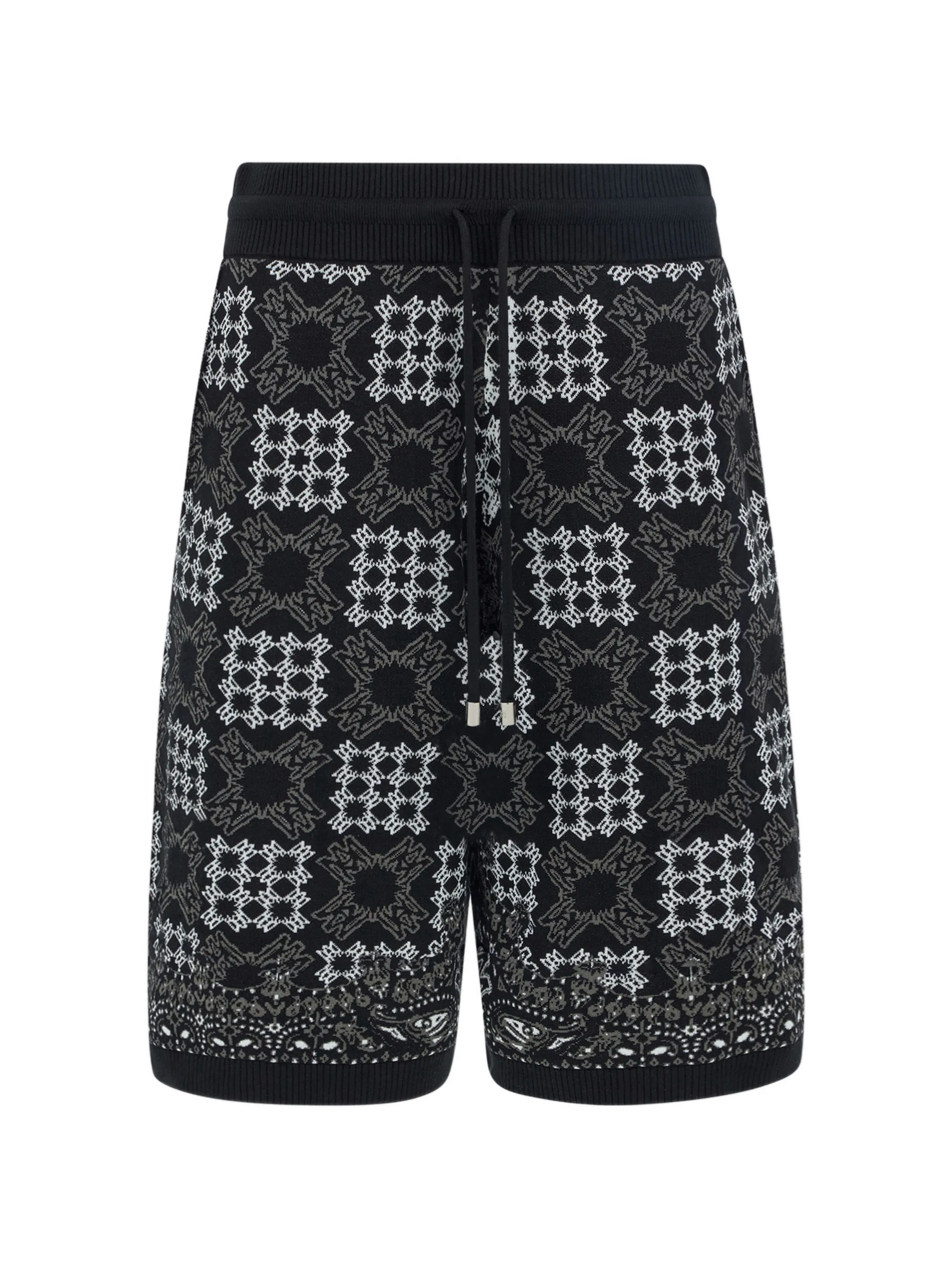 MA Quad check mesh knit shorts