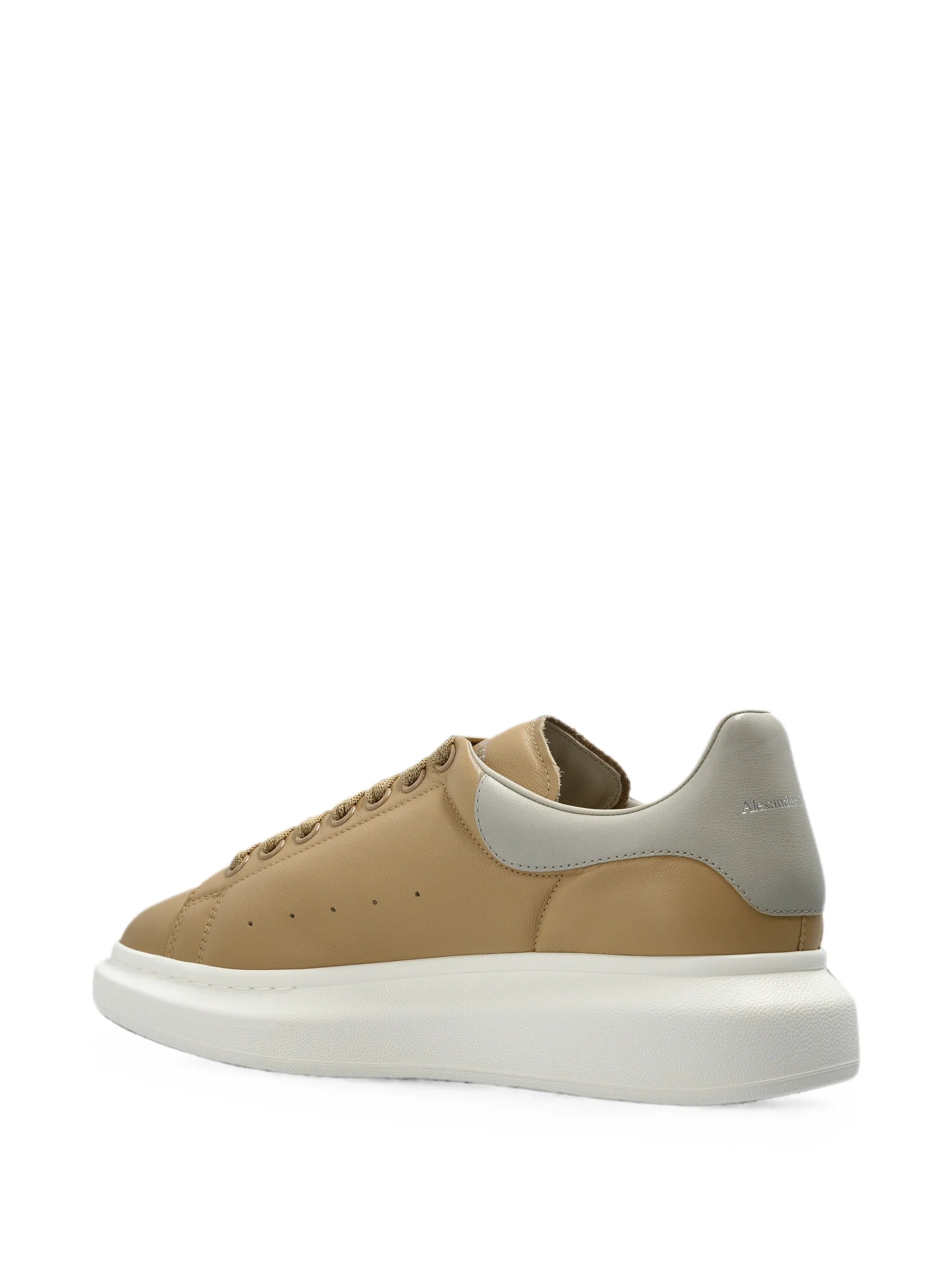 Oversized leather sneakers