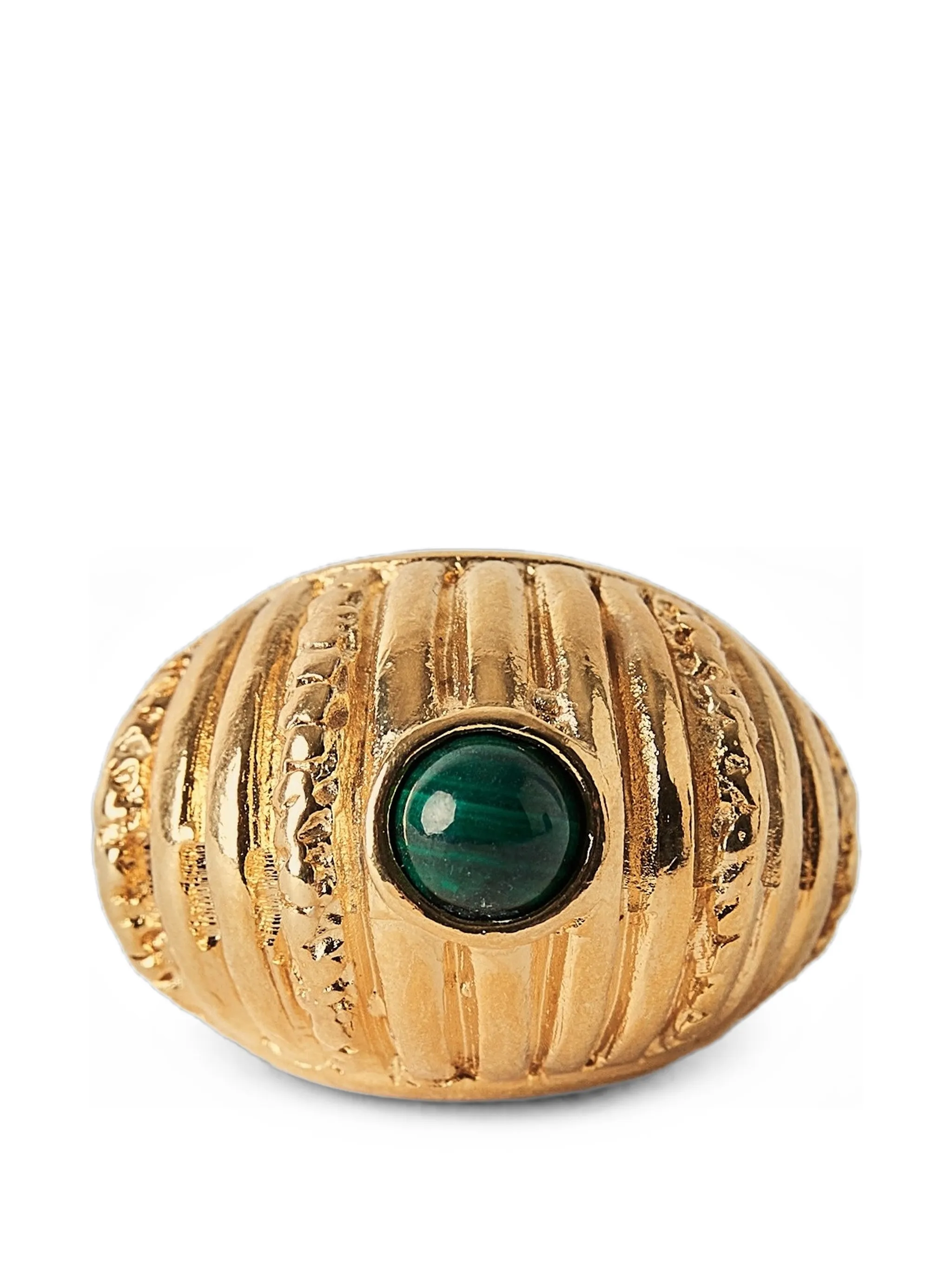 Small reef malachite ring