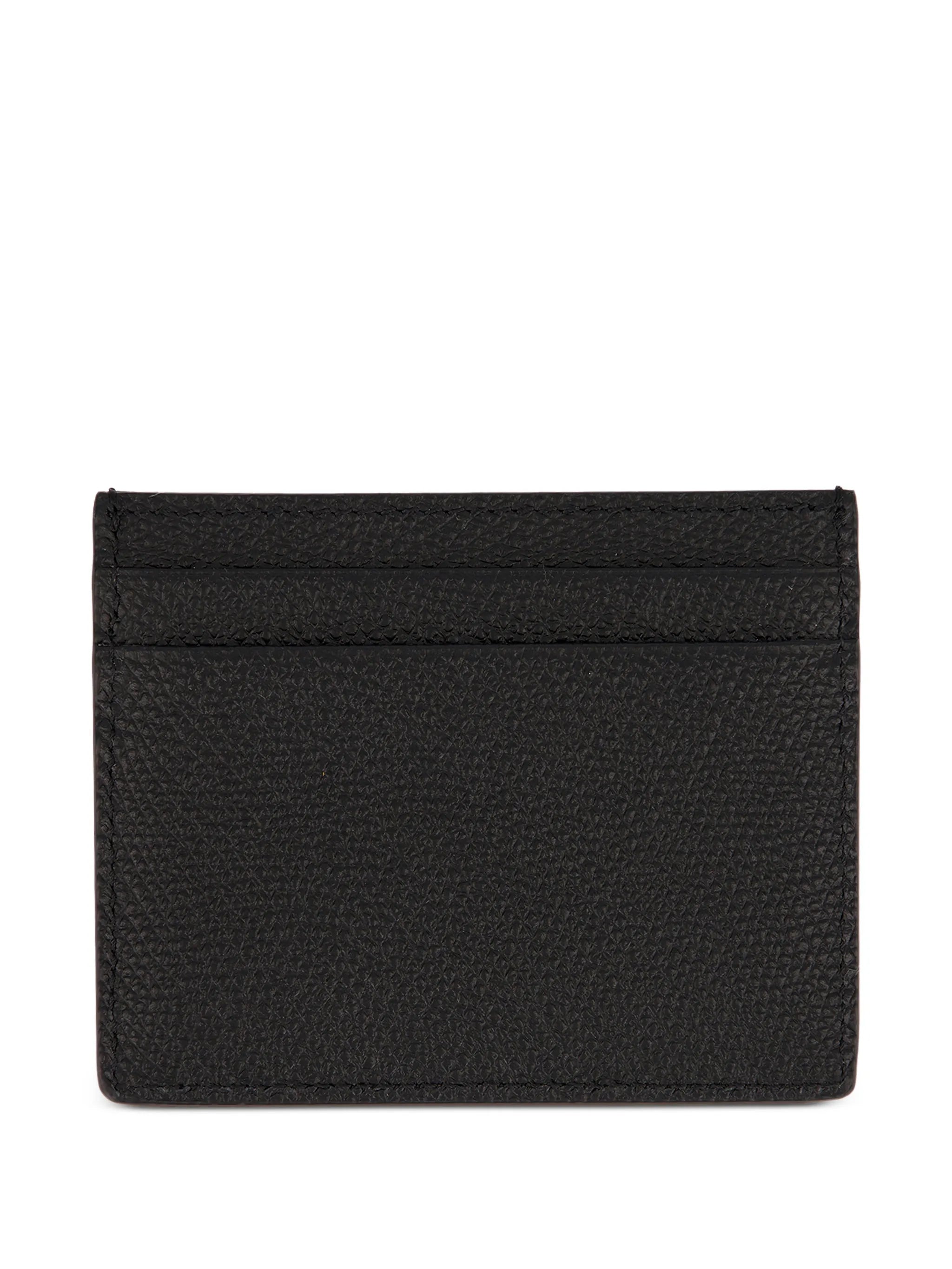 VLogo Signature leather card holder