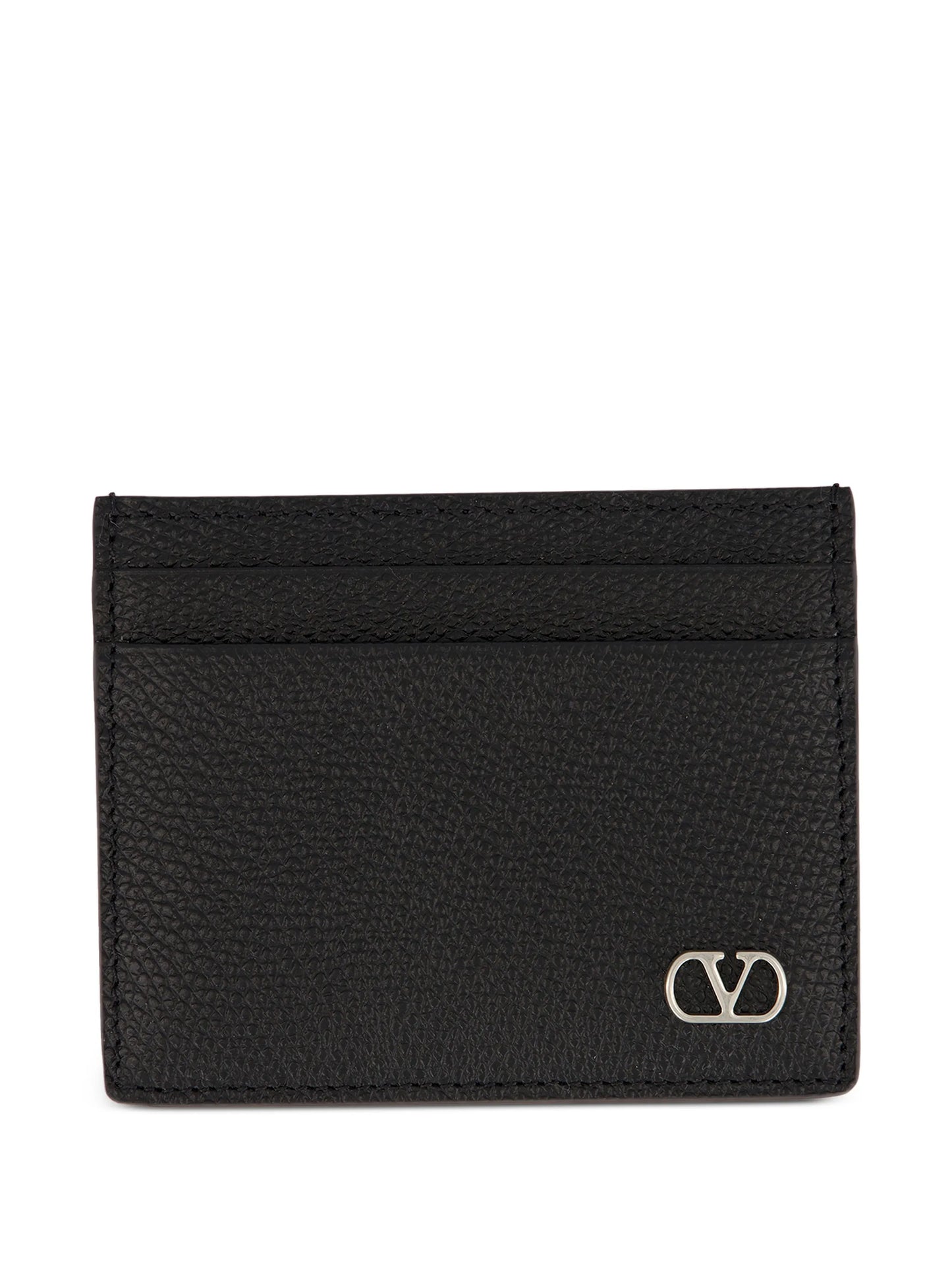VLogo Signature leather card holder