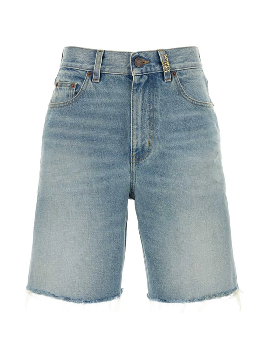 frayed faded shorts