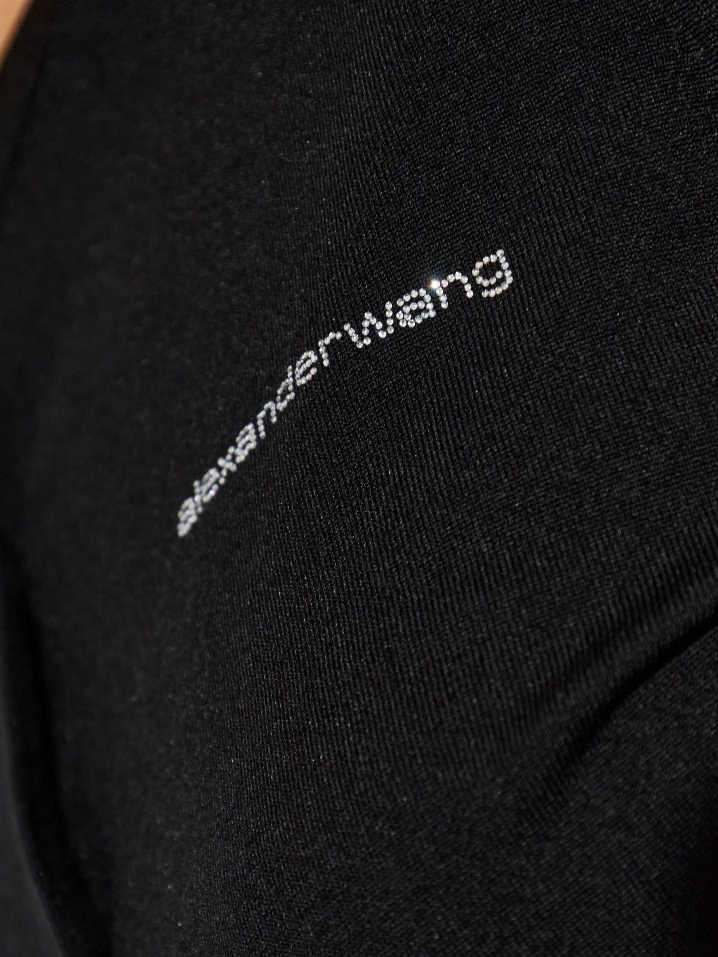 crystal-embellished-logo cardigan