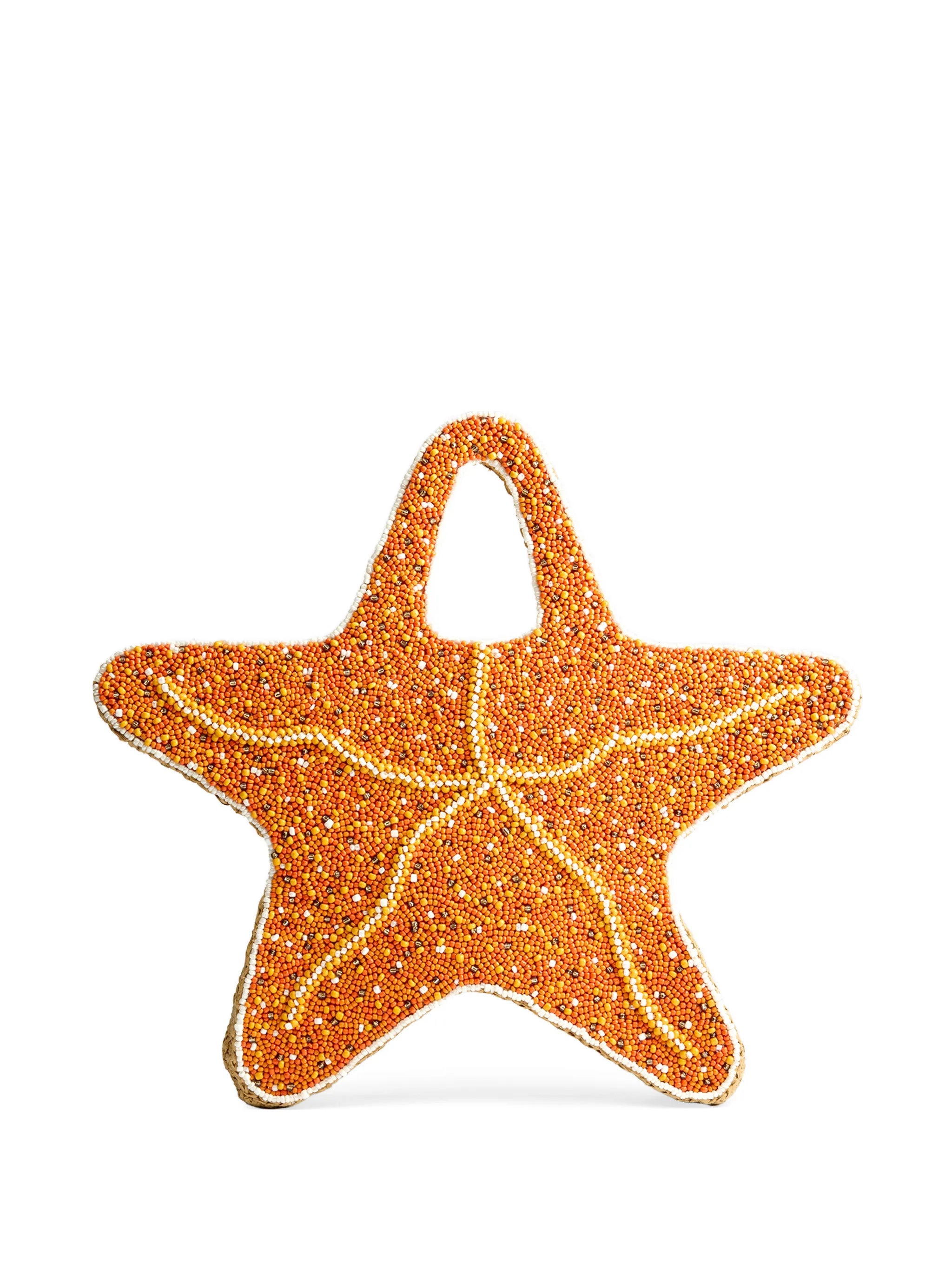 beaded starfish bag
