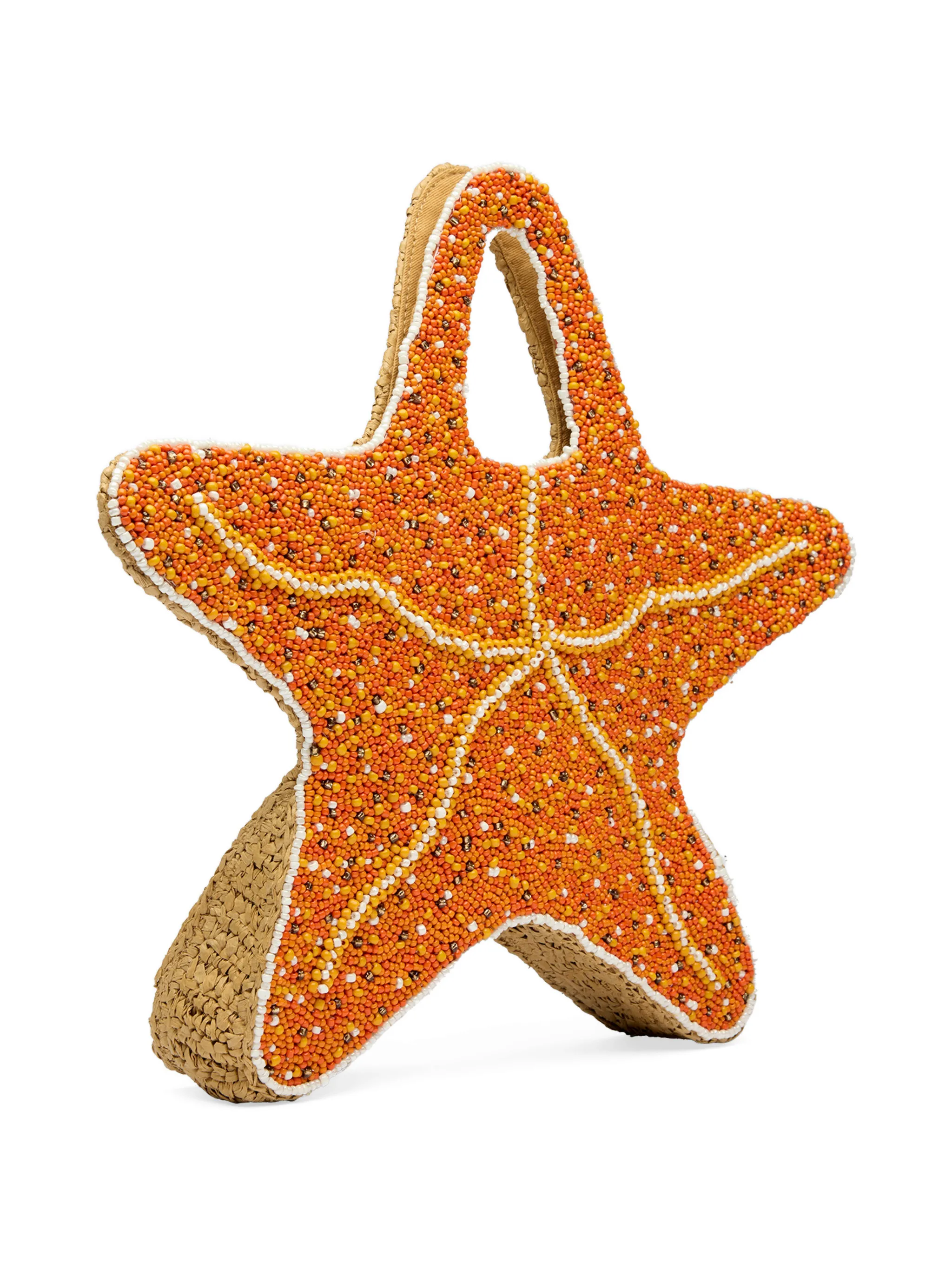 beaded starfish bag