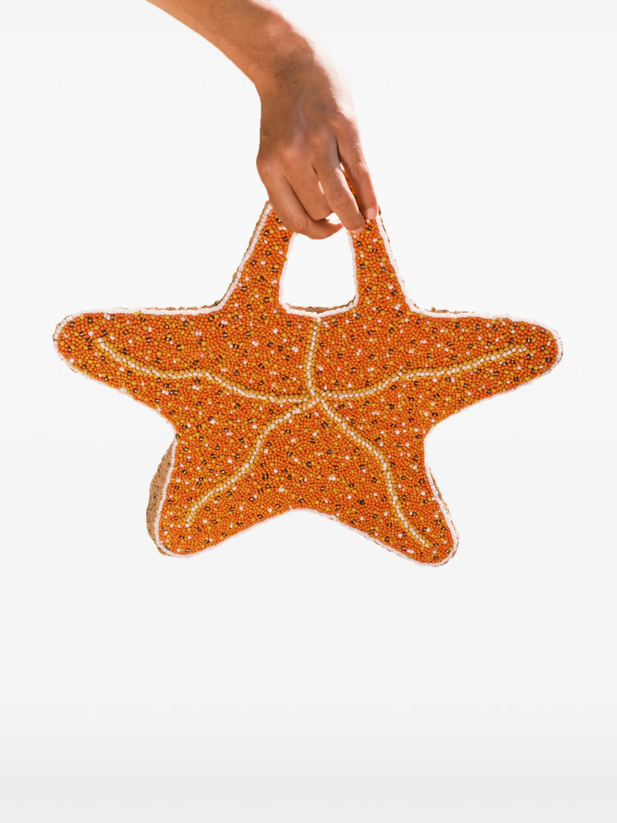 beaded starfish bag