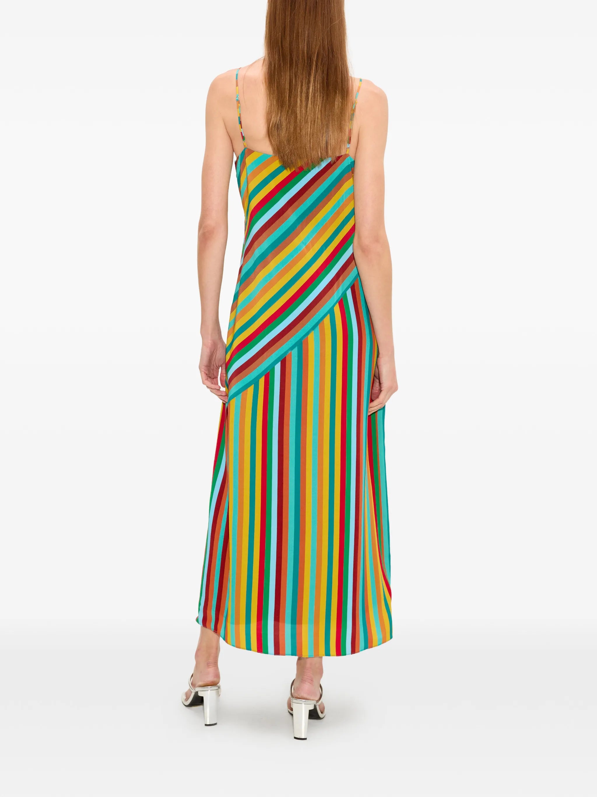 Maude striped midi dress