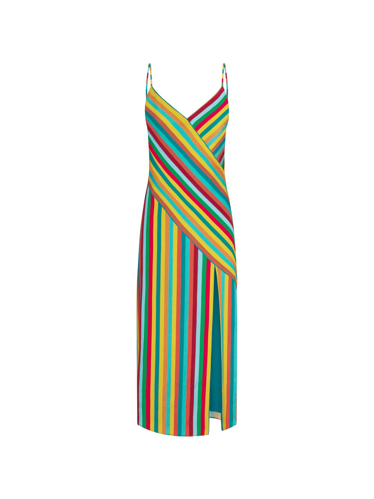 Maude striped midi dress