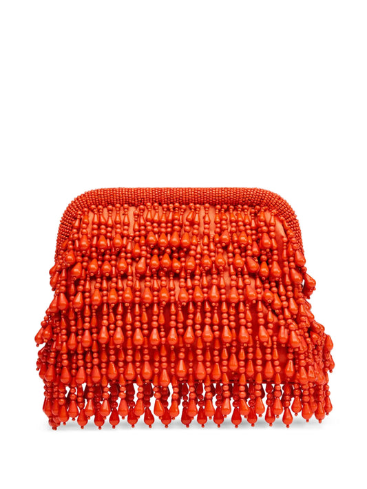 beaded-drop clutch bag