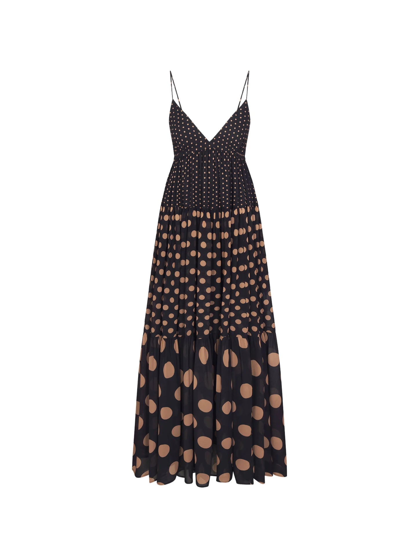 Romi polka-dot maxi dress