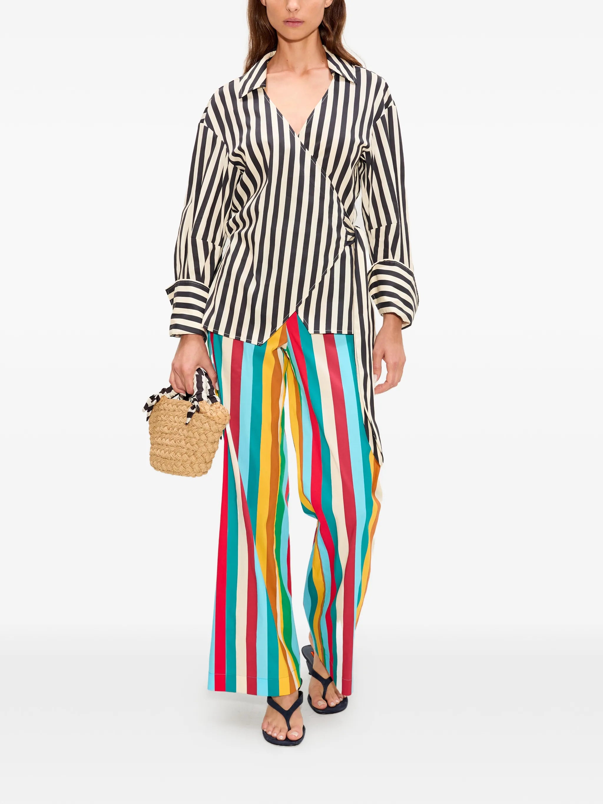 Anya wrap blouse