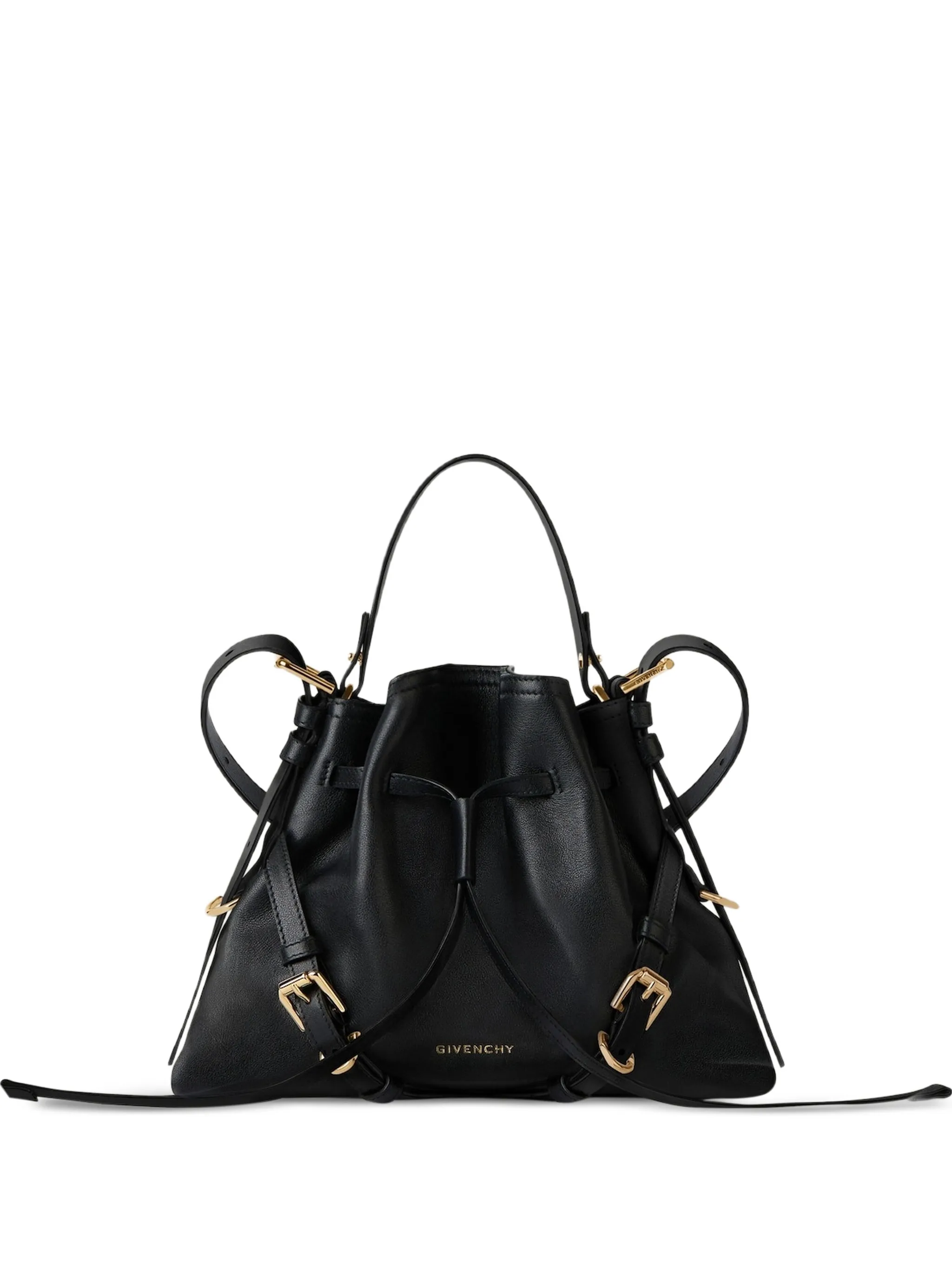 small Voyou bucket bag in shiny leather