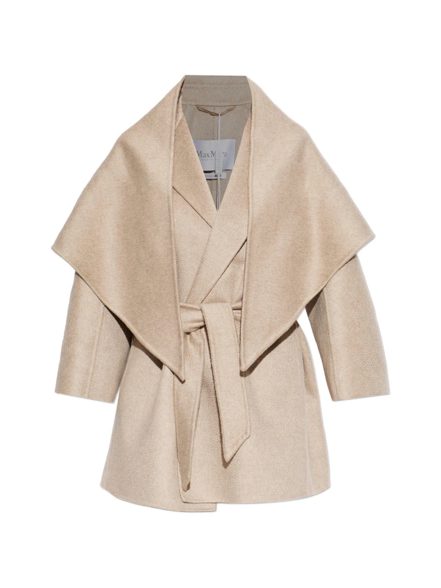 Detto belted shawl-collar coat