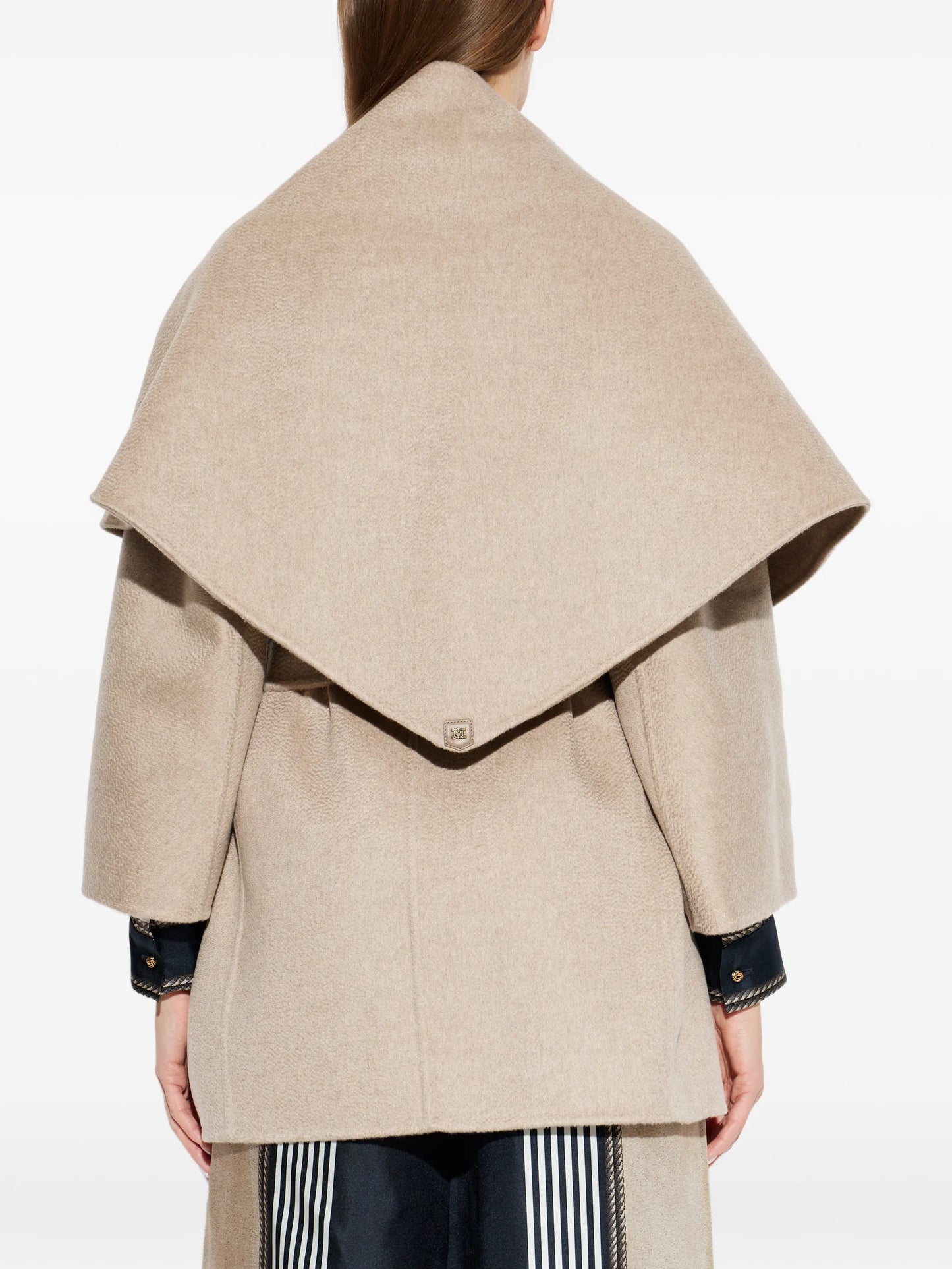 Detto belted shawl-collar coat