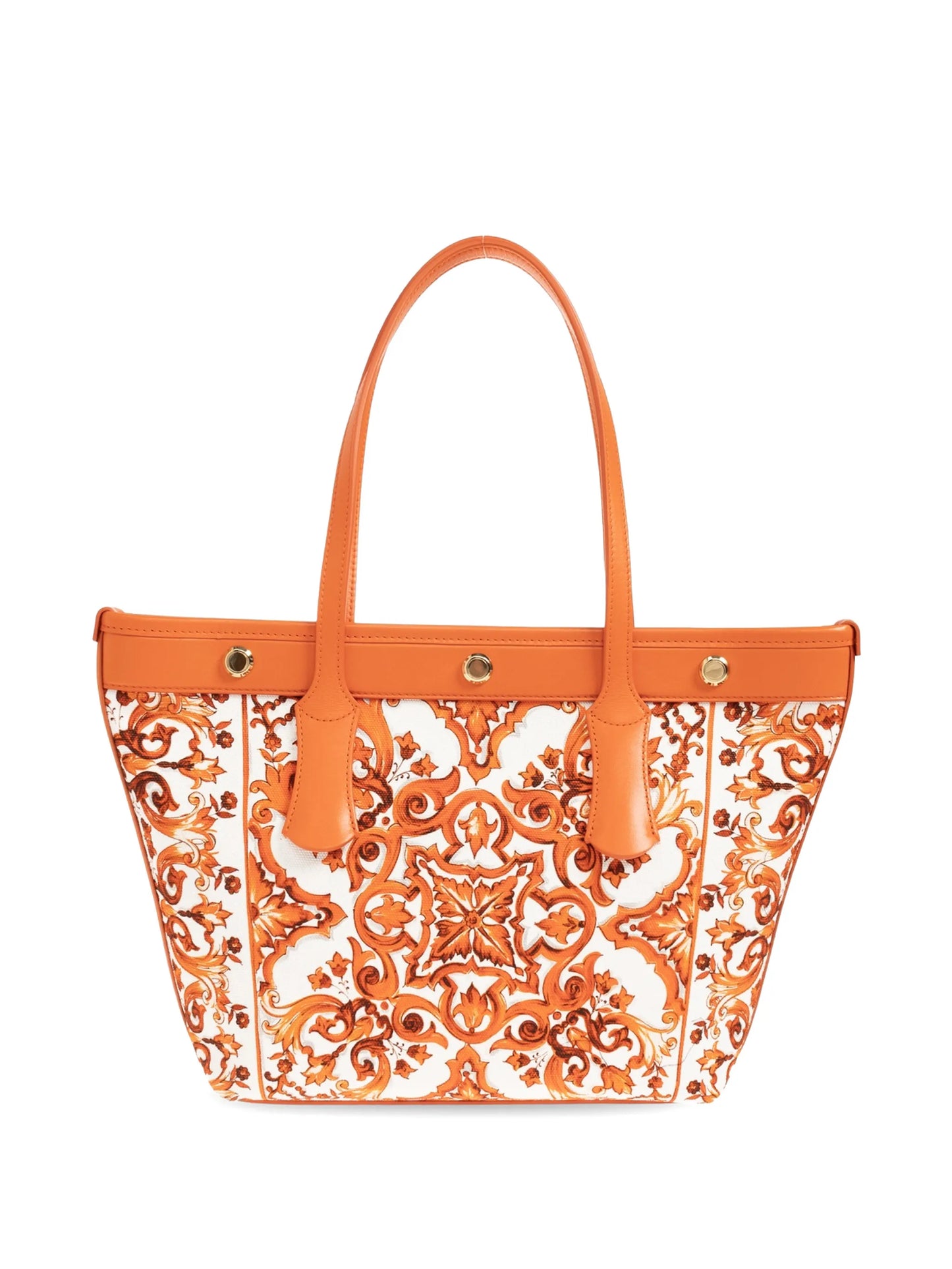 small Atene majolica-print tote bag