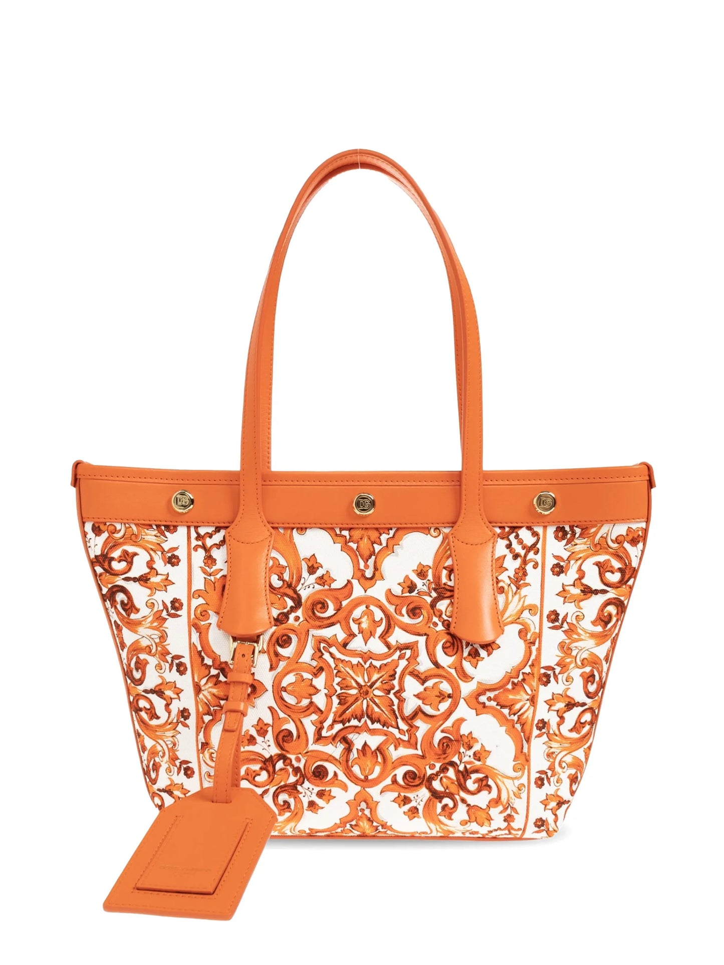 small Atene majolica-print tote bag