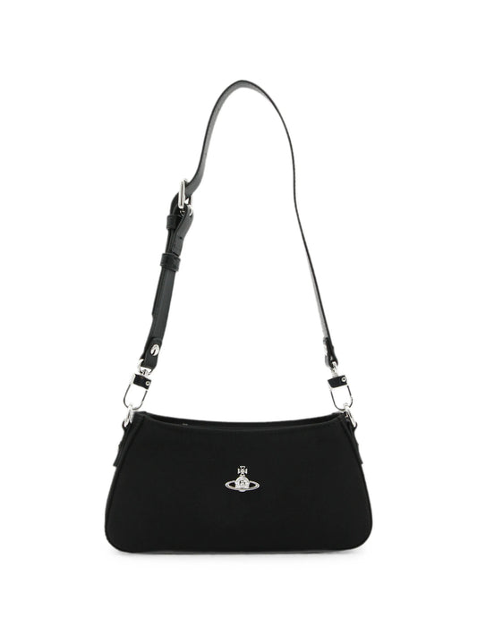 Orb plaque shoulder bag