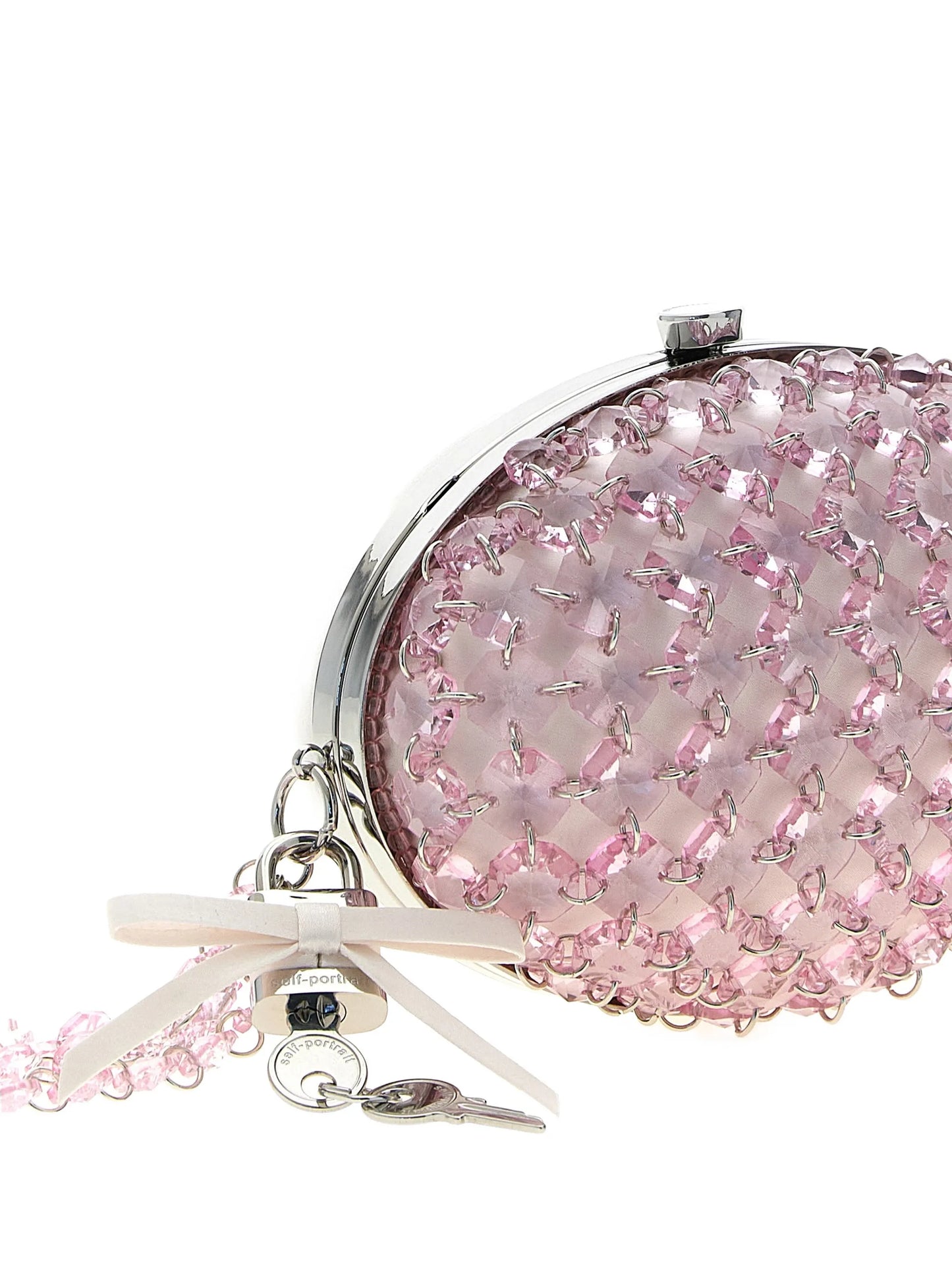 crystal-chain clutch bag
