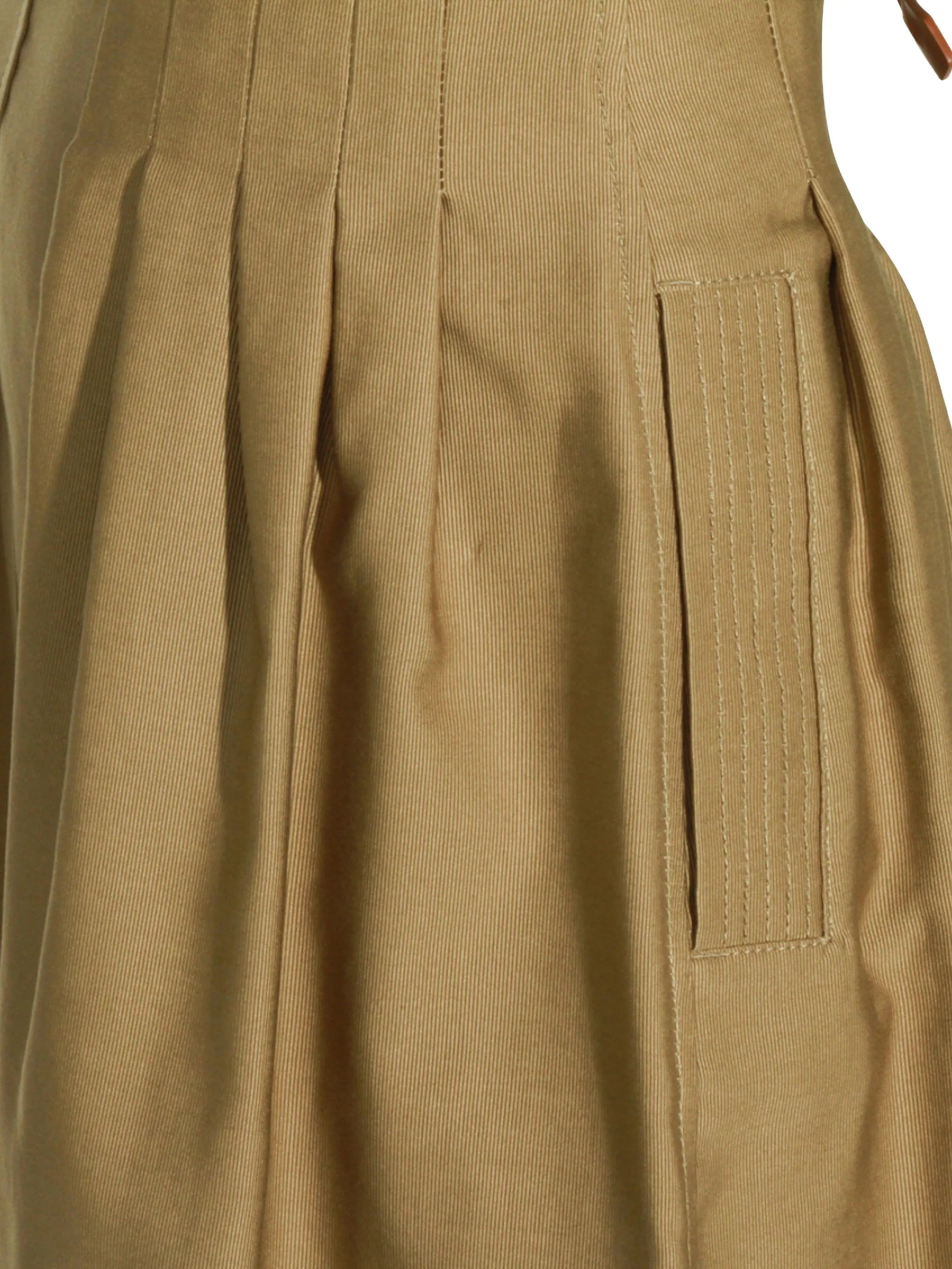 pleated drawstring skirt