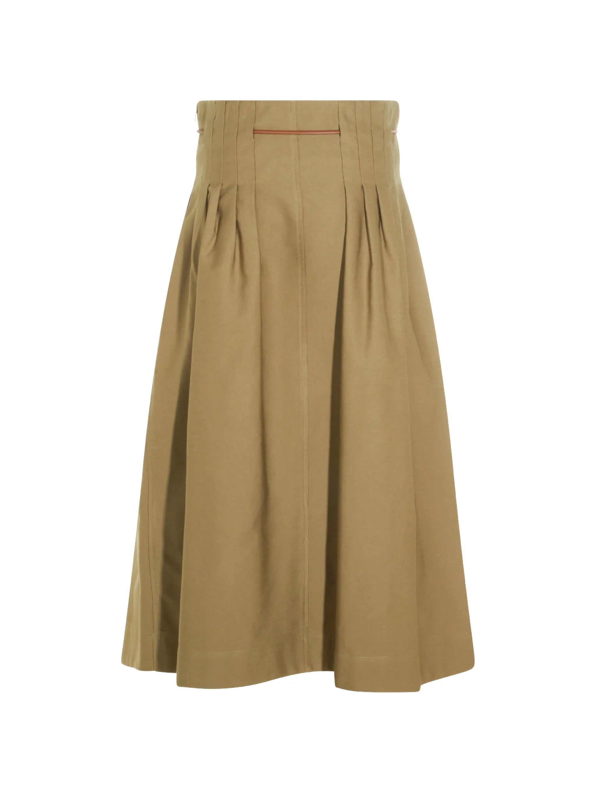 pleated drawstring skirt