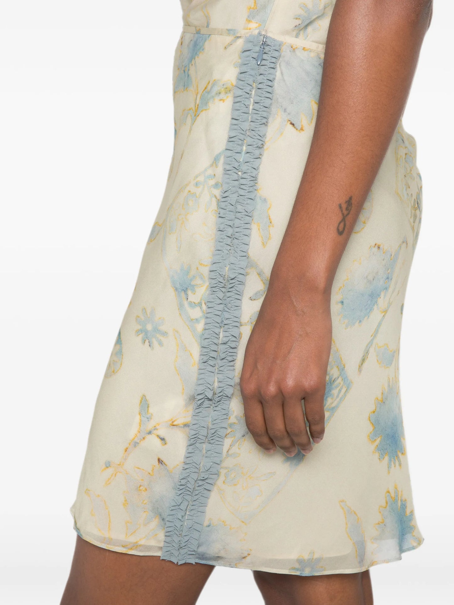 Cecile floral-print mini skirt