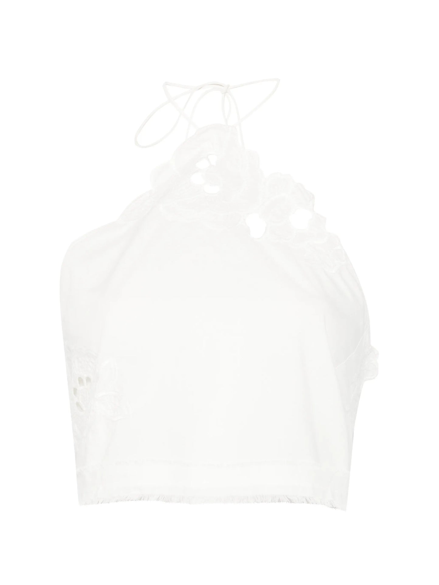 Klara floral-embroidered top